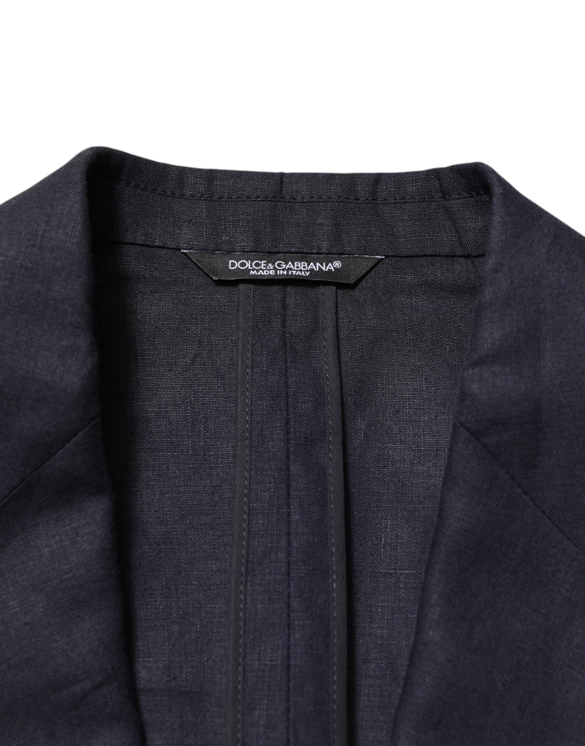 Dark Blue Single Breasted Men Suit Blazer