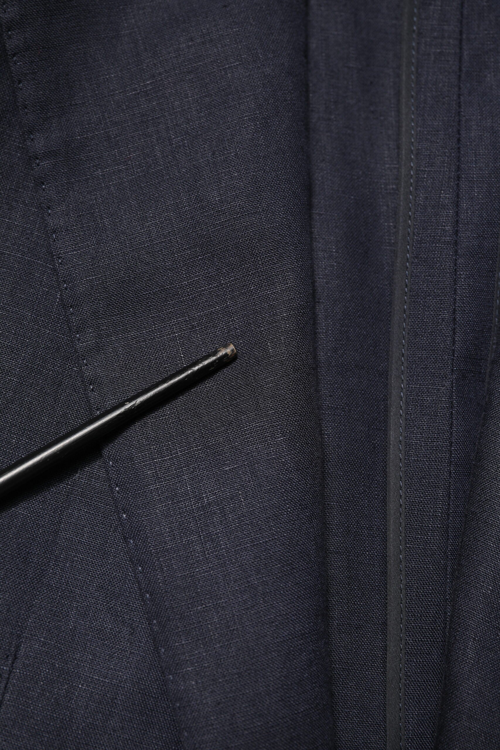 Dark Blue Single Breasted Men Suit Blazer