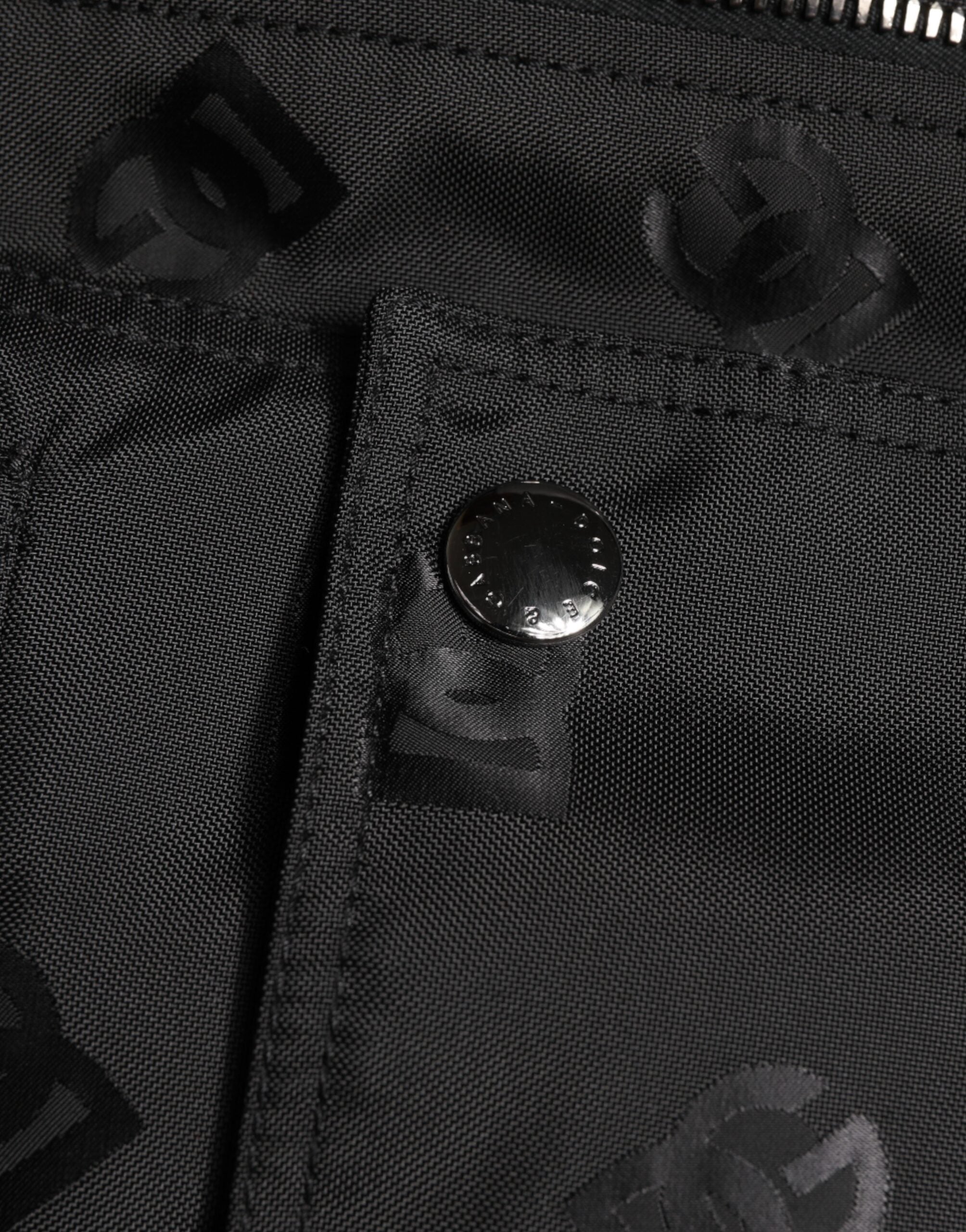 Black Cargo Windbraker Logo Mania Jacket