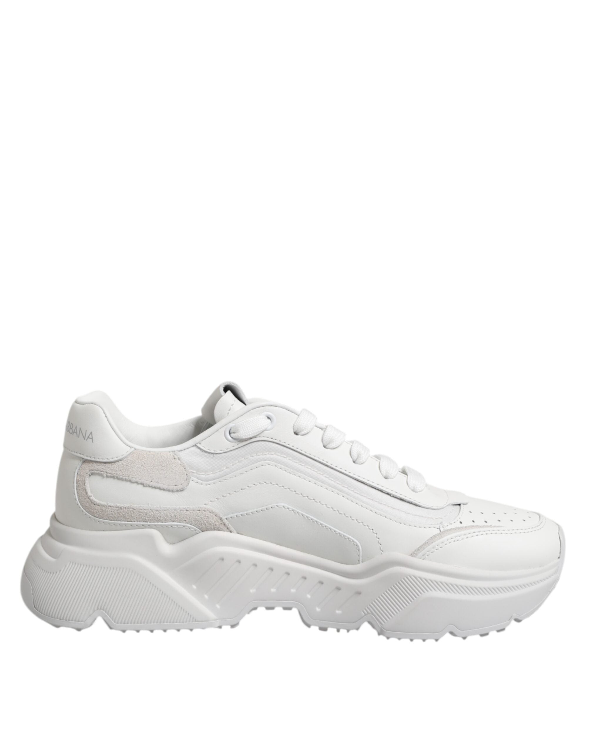 White Leather Daymaster Low Top Sneakers Shoes