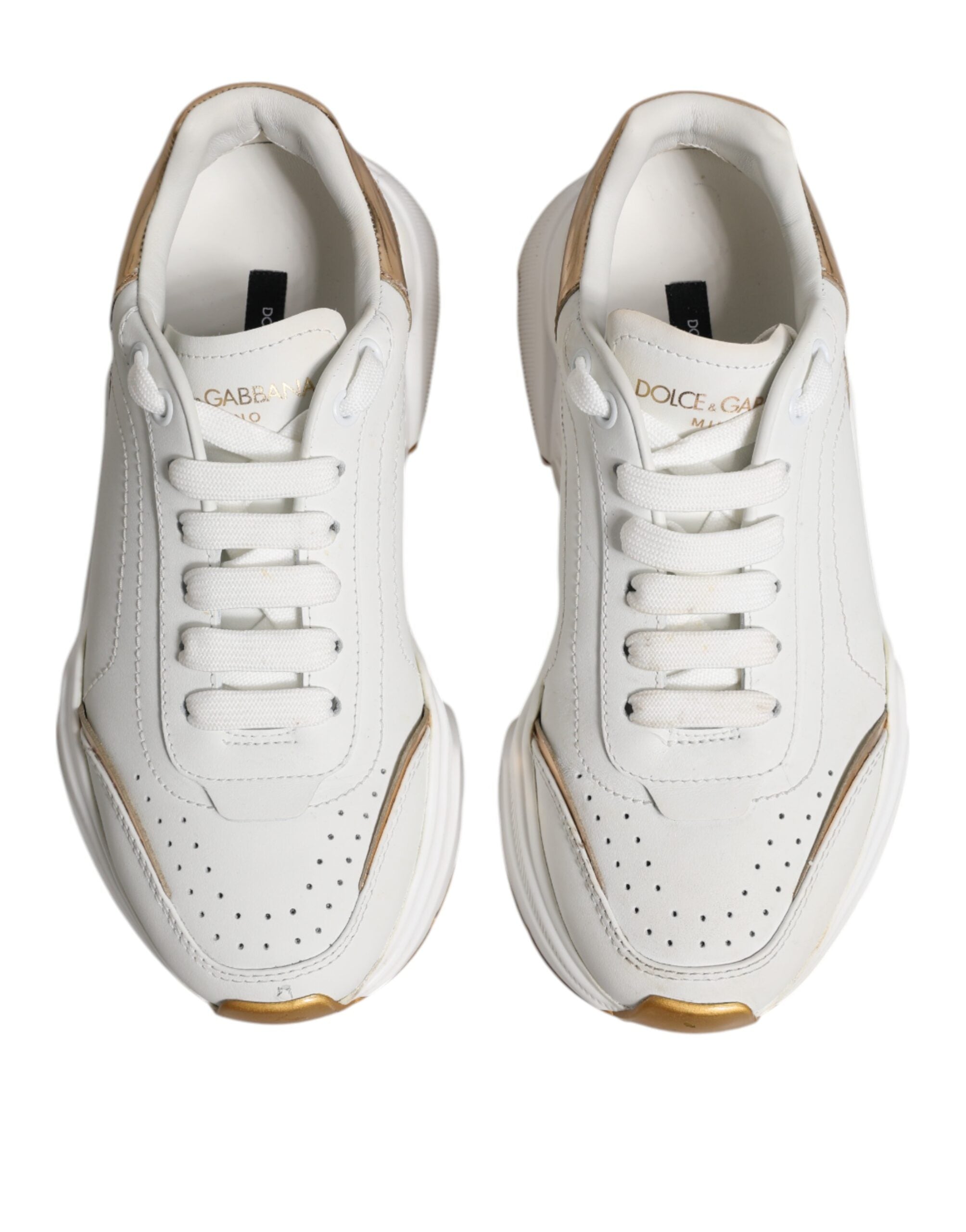 White Gold Daymaster Low Top Sneakers Shoes