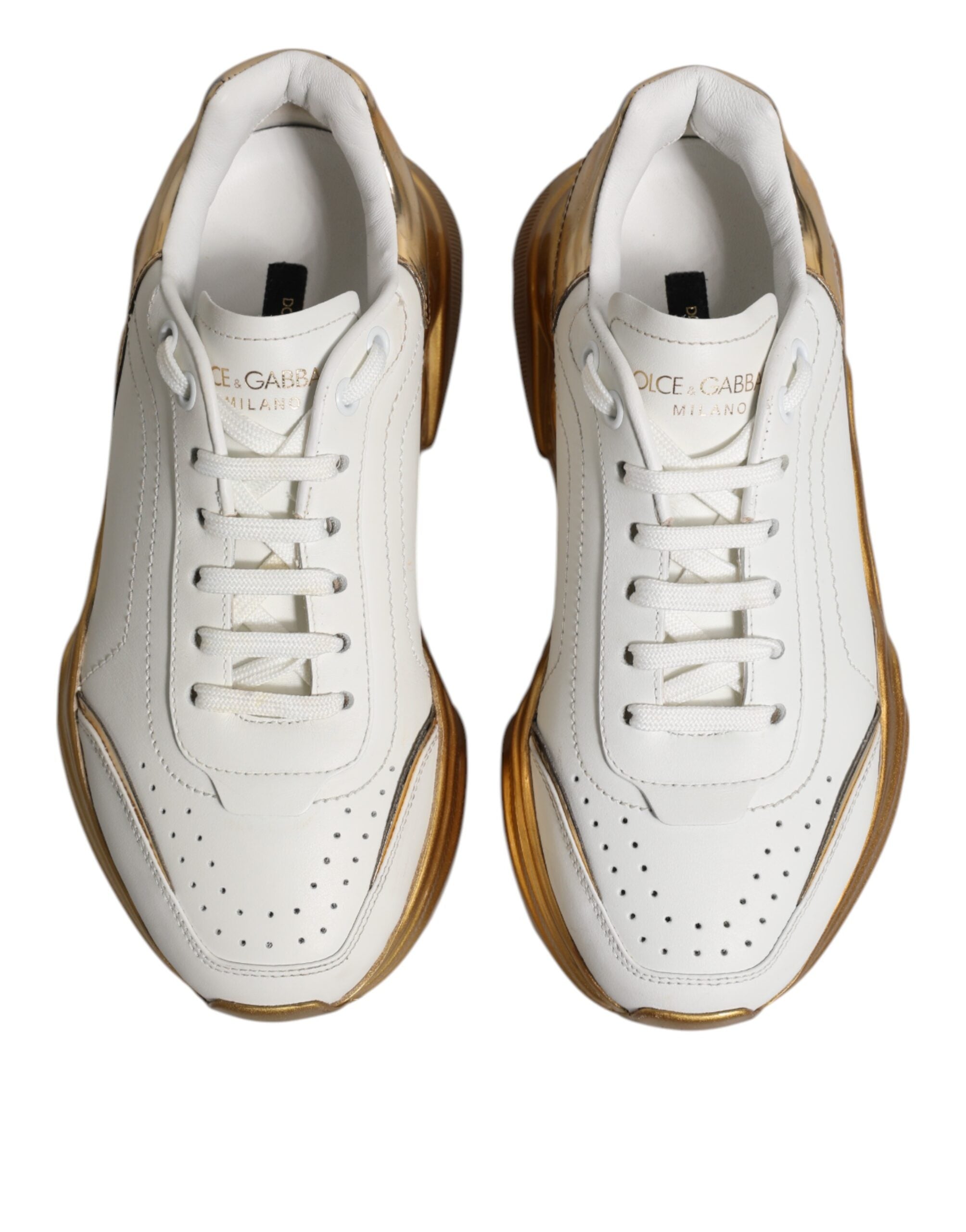 White Gold Daymaster Low Top Sneakers Shoes