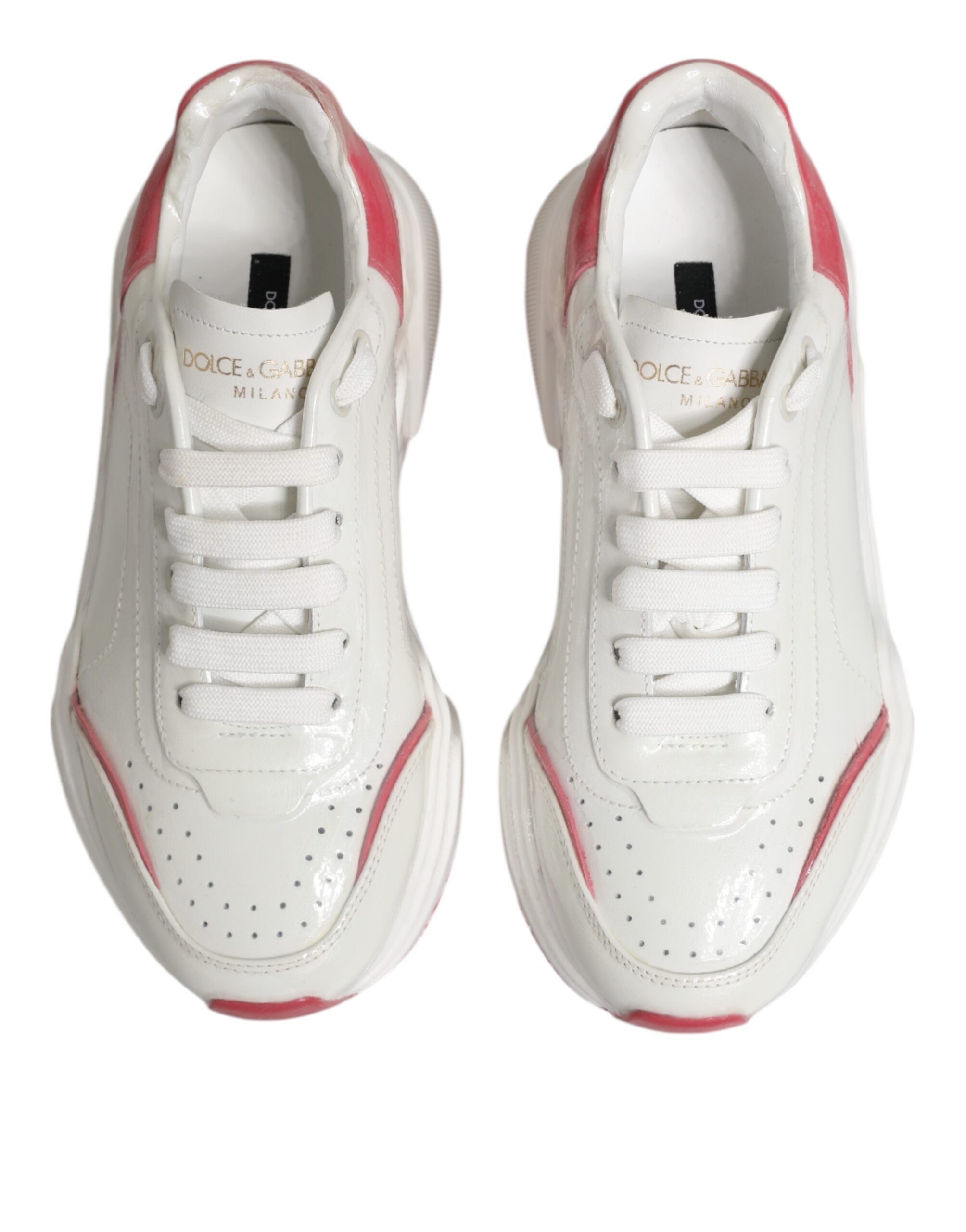 White Pink Daymaster Low Top Sneakers Shoes