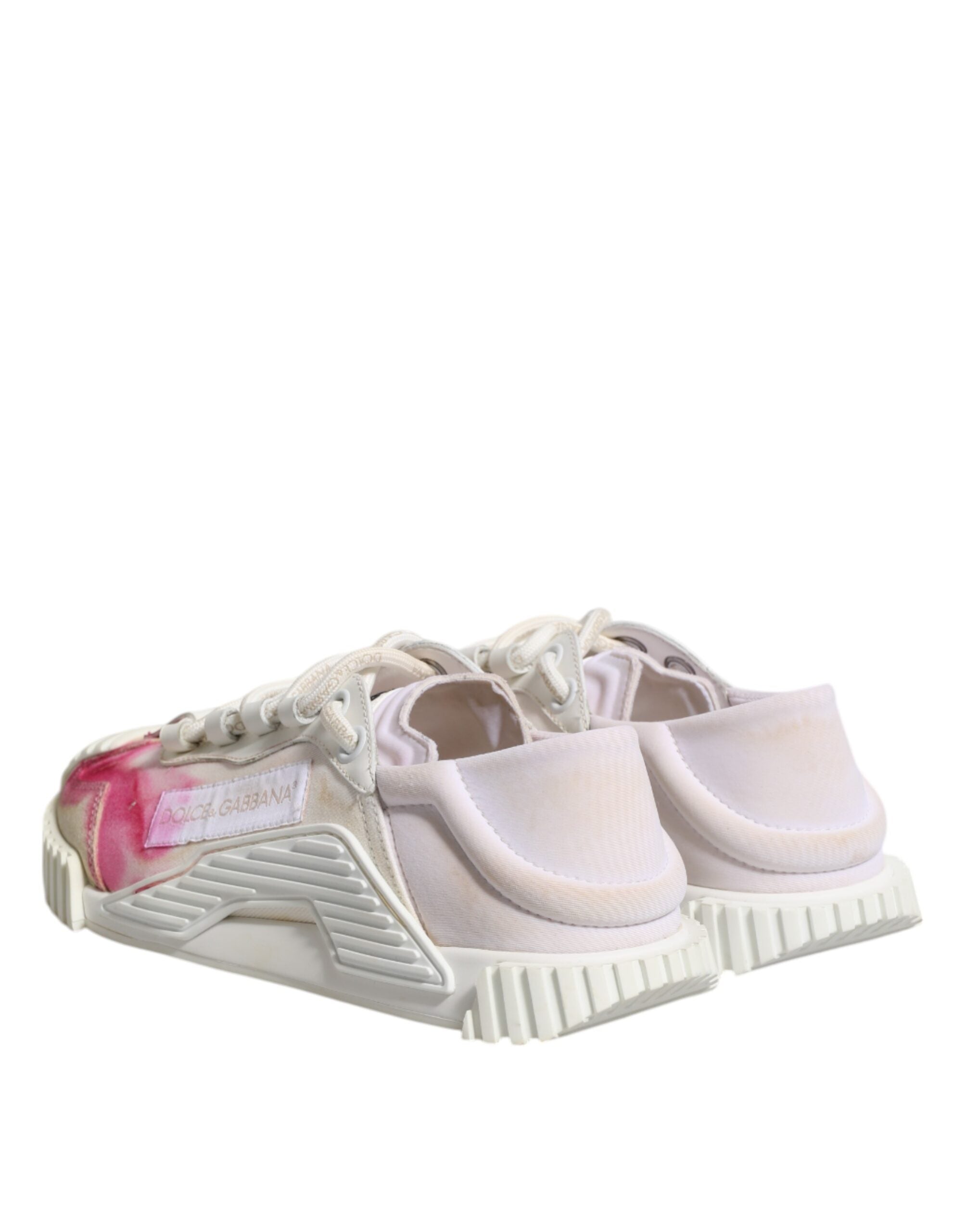 White NS1 Lace Up Low Top Sneakers Shoes