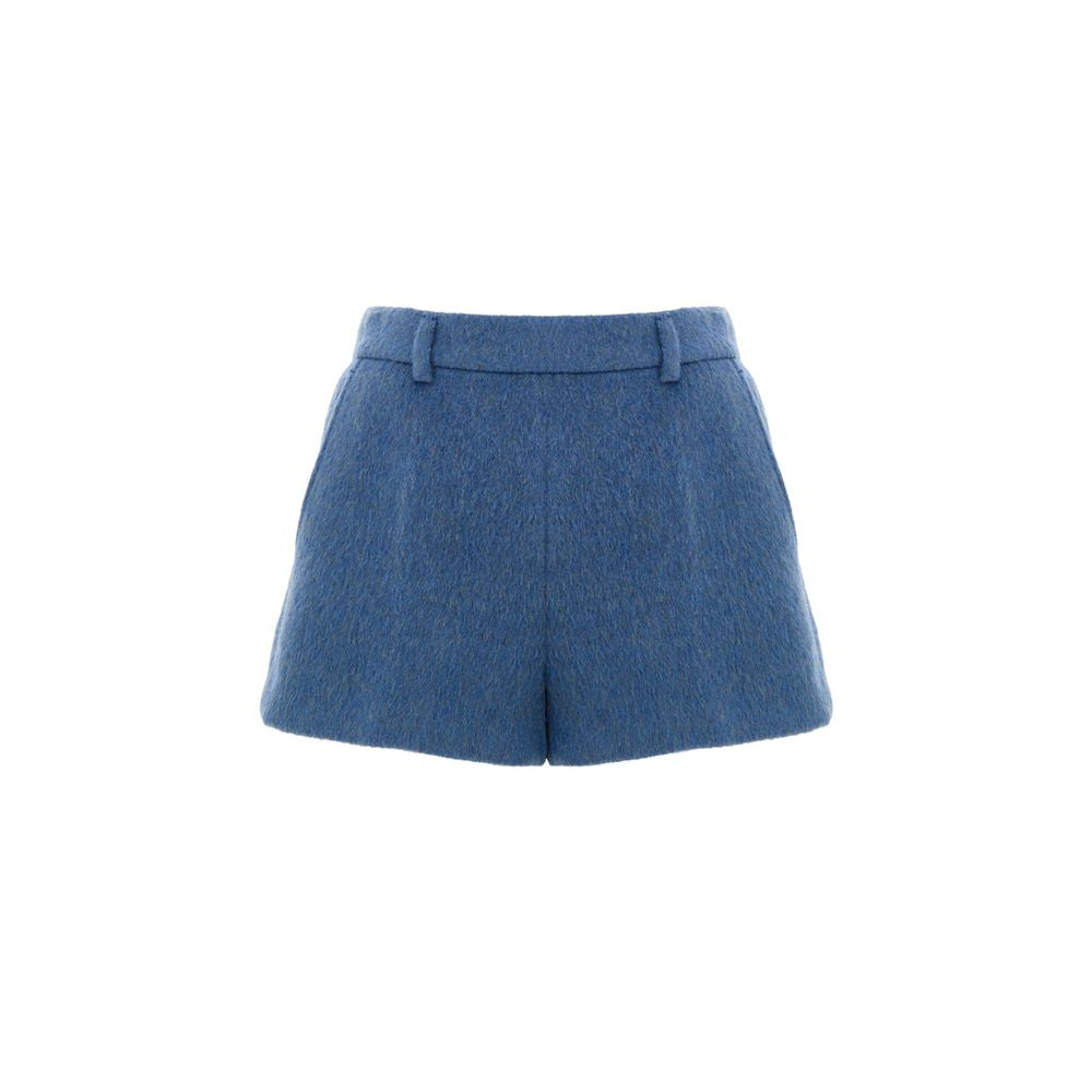 Blue Wool Shorts
