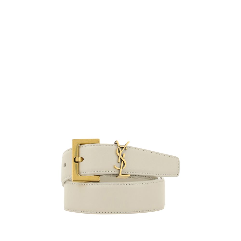 White Calf Leather Bos Taurus Regular Belt