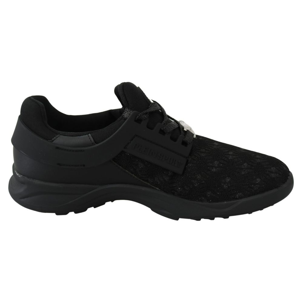 Black Polyester Sneaker