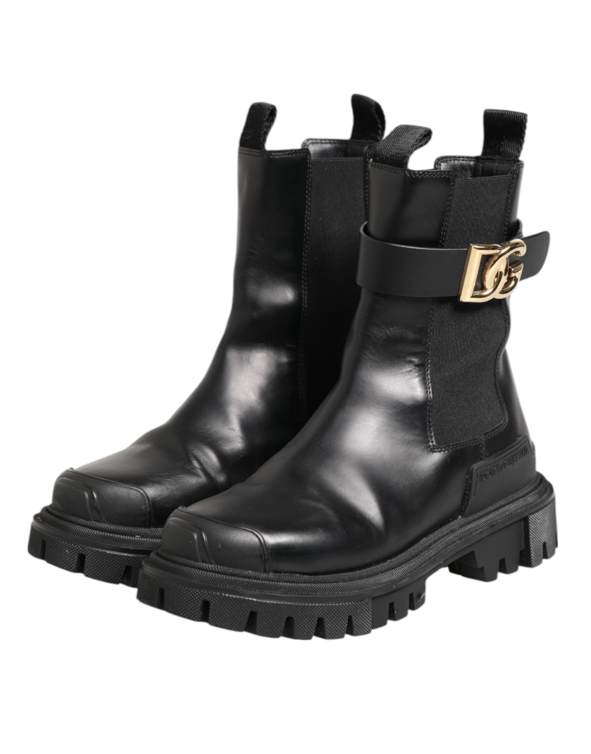 Black Gold DG Logo Trekking Calf Boots Shoes
