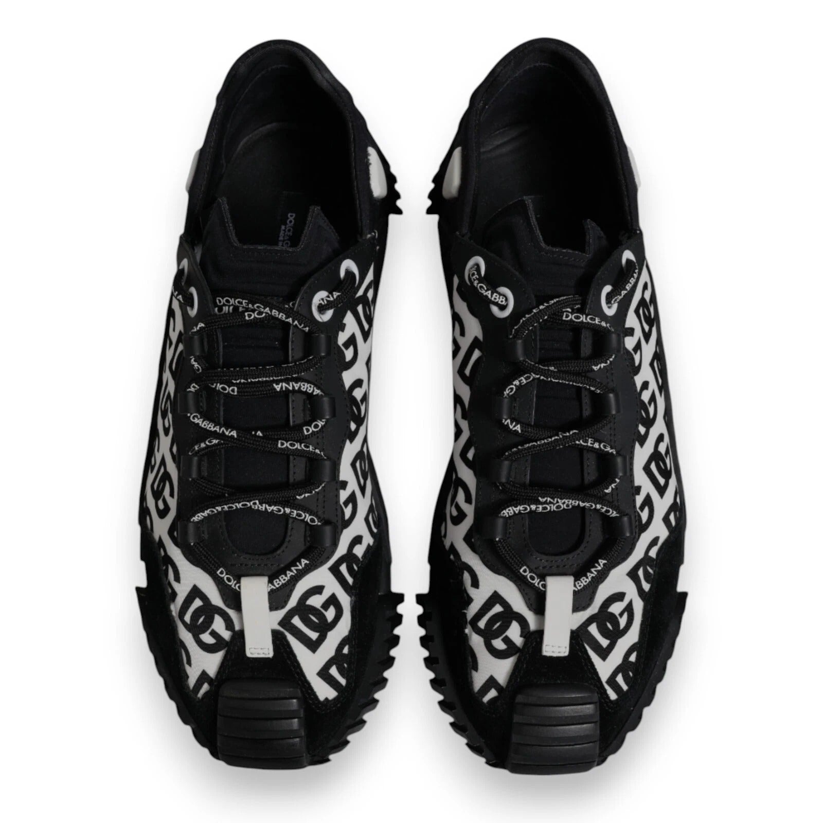 Black Logo Lace Up Low Top NS1 Sneakers