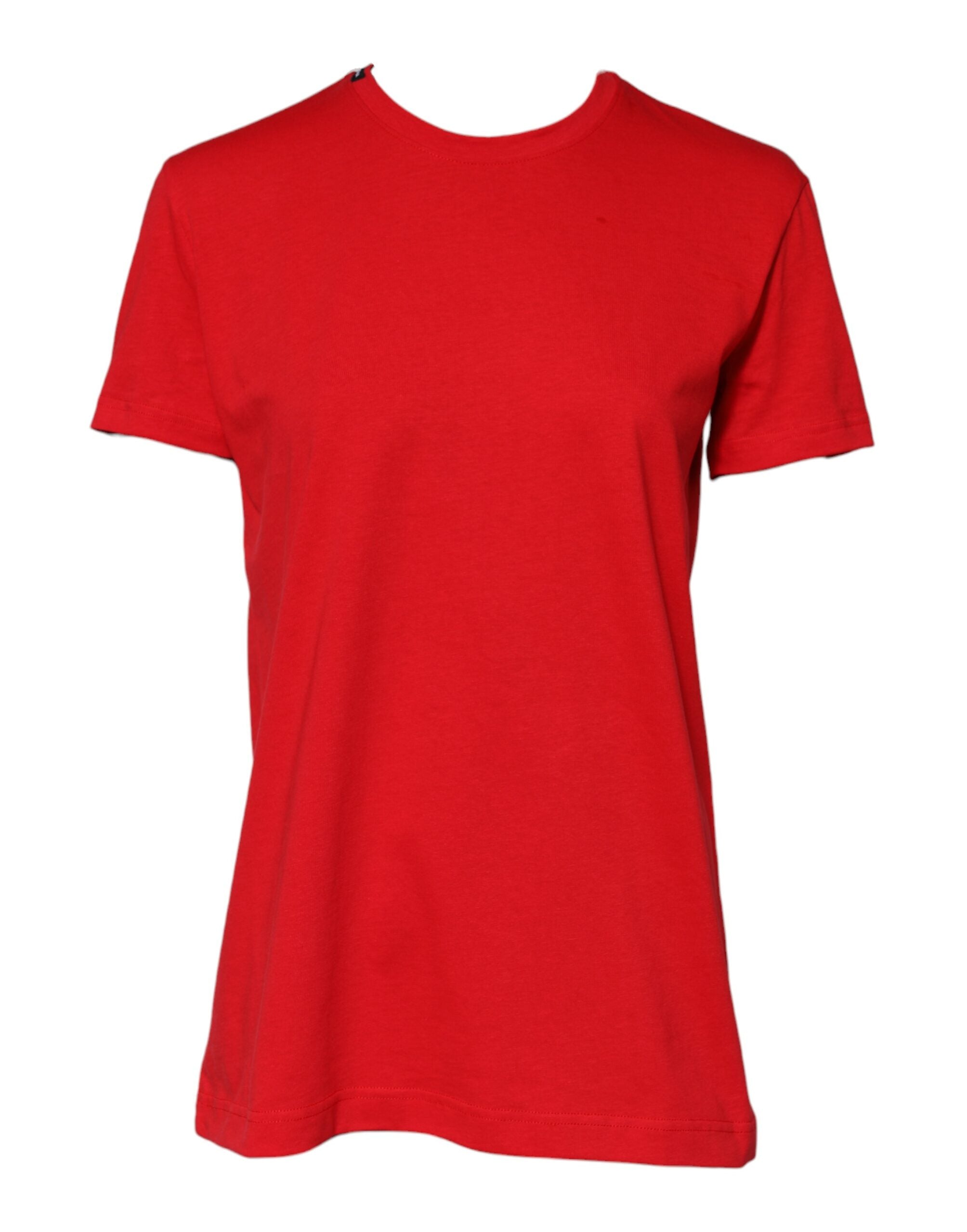 Red Casual Crew Neck Short Sleeve Top T-shirt