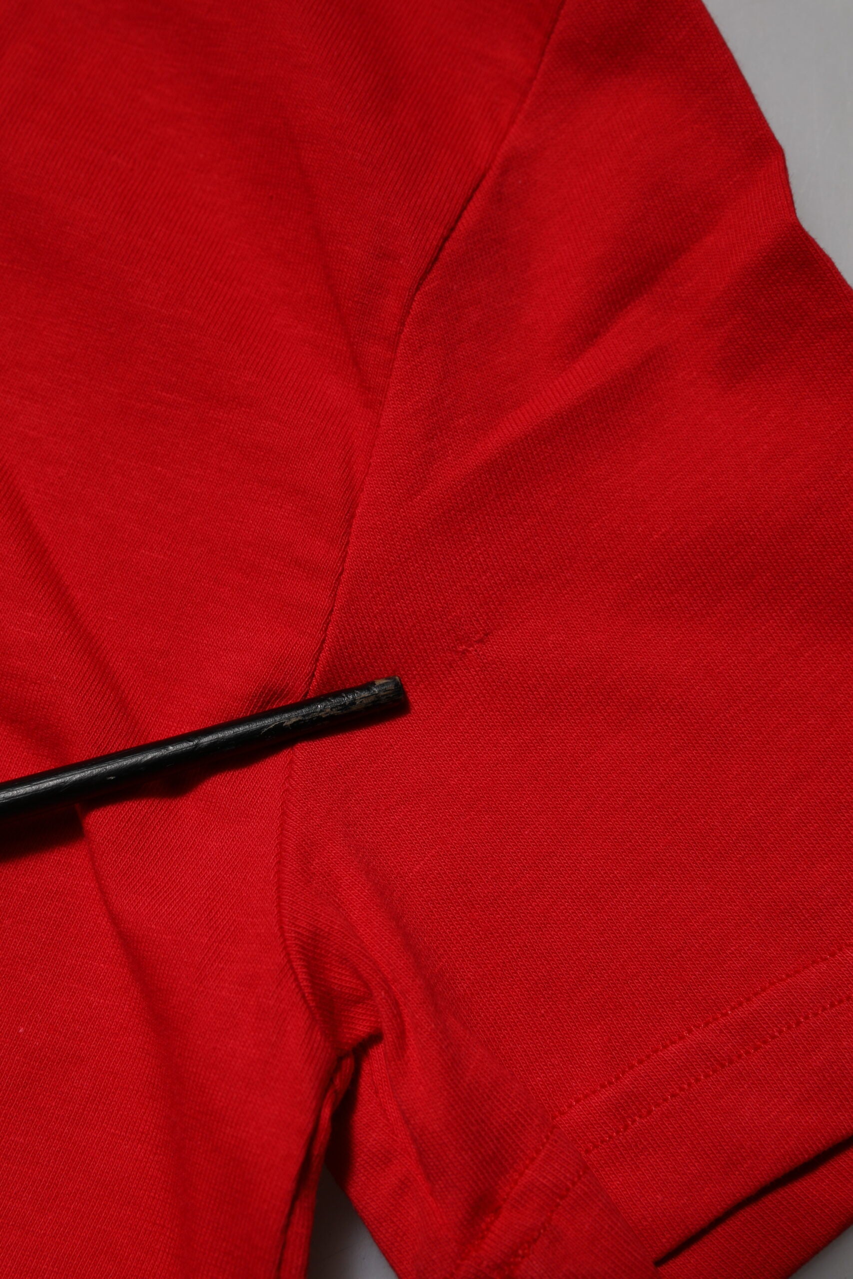 Red Crew Neck Short Sleeve Casual Tee T-shirt