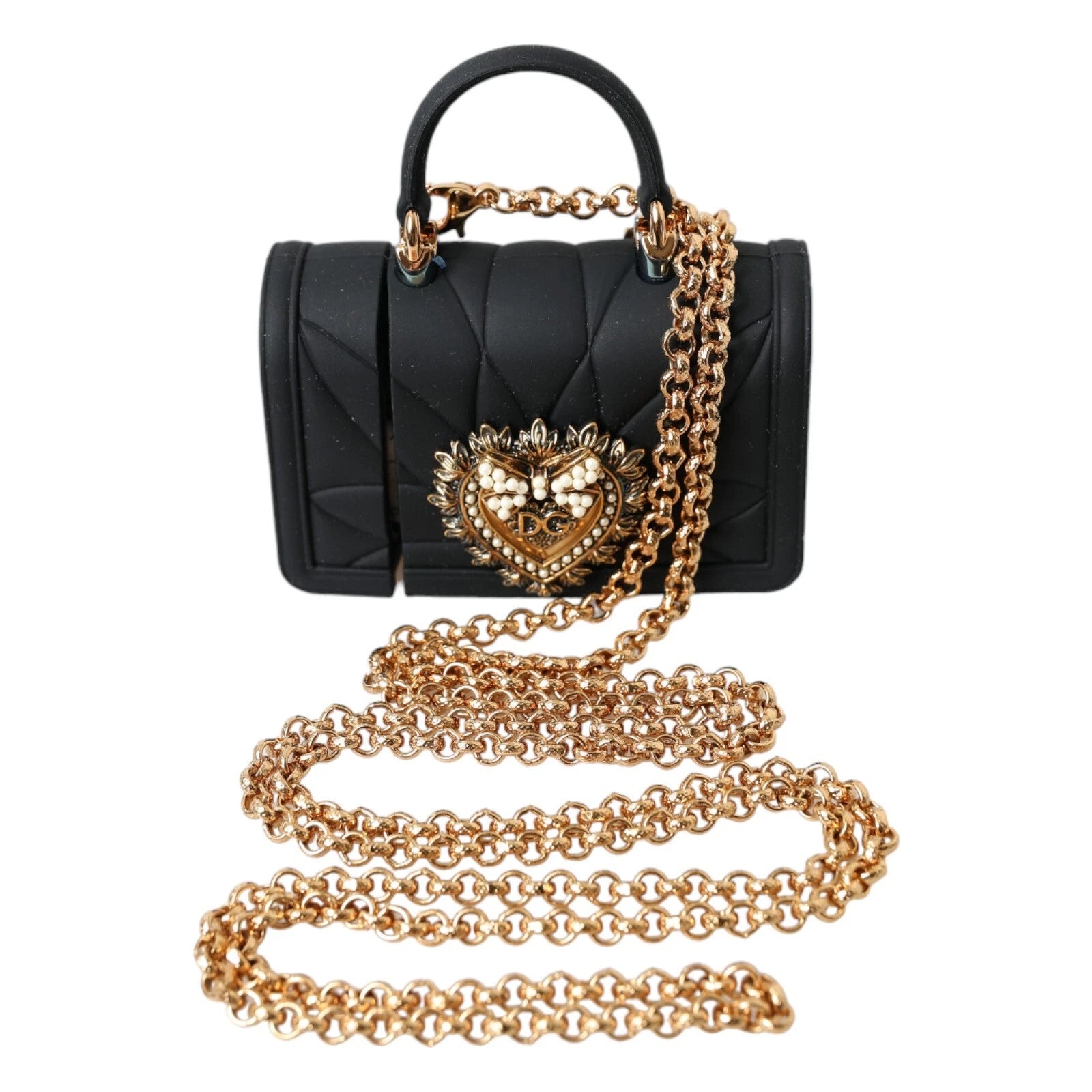 Case Black Silicone Devotion Heart Cover Hand Bag Airpod