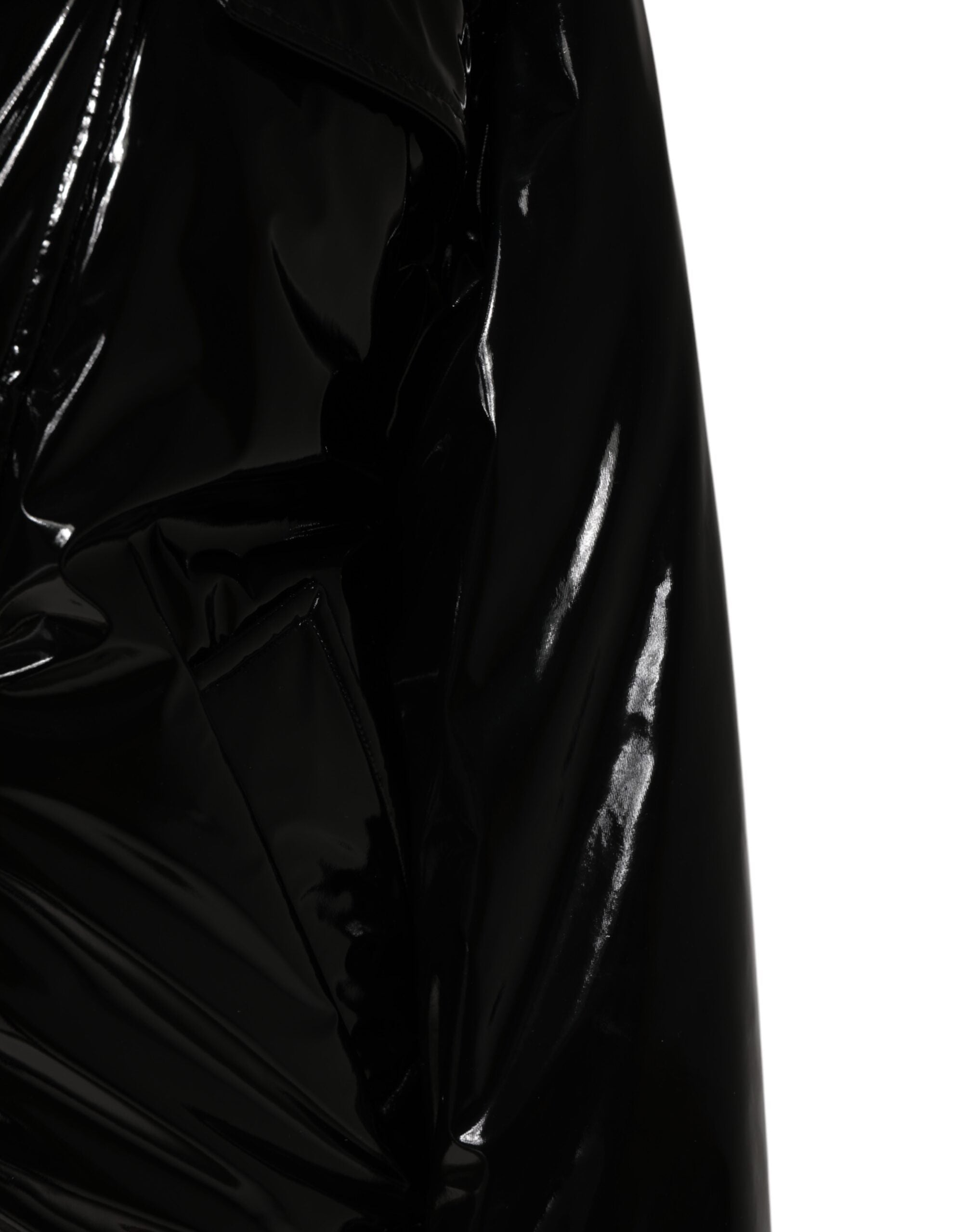 Polyester Black Quilted Puffer Coat Jacket