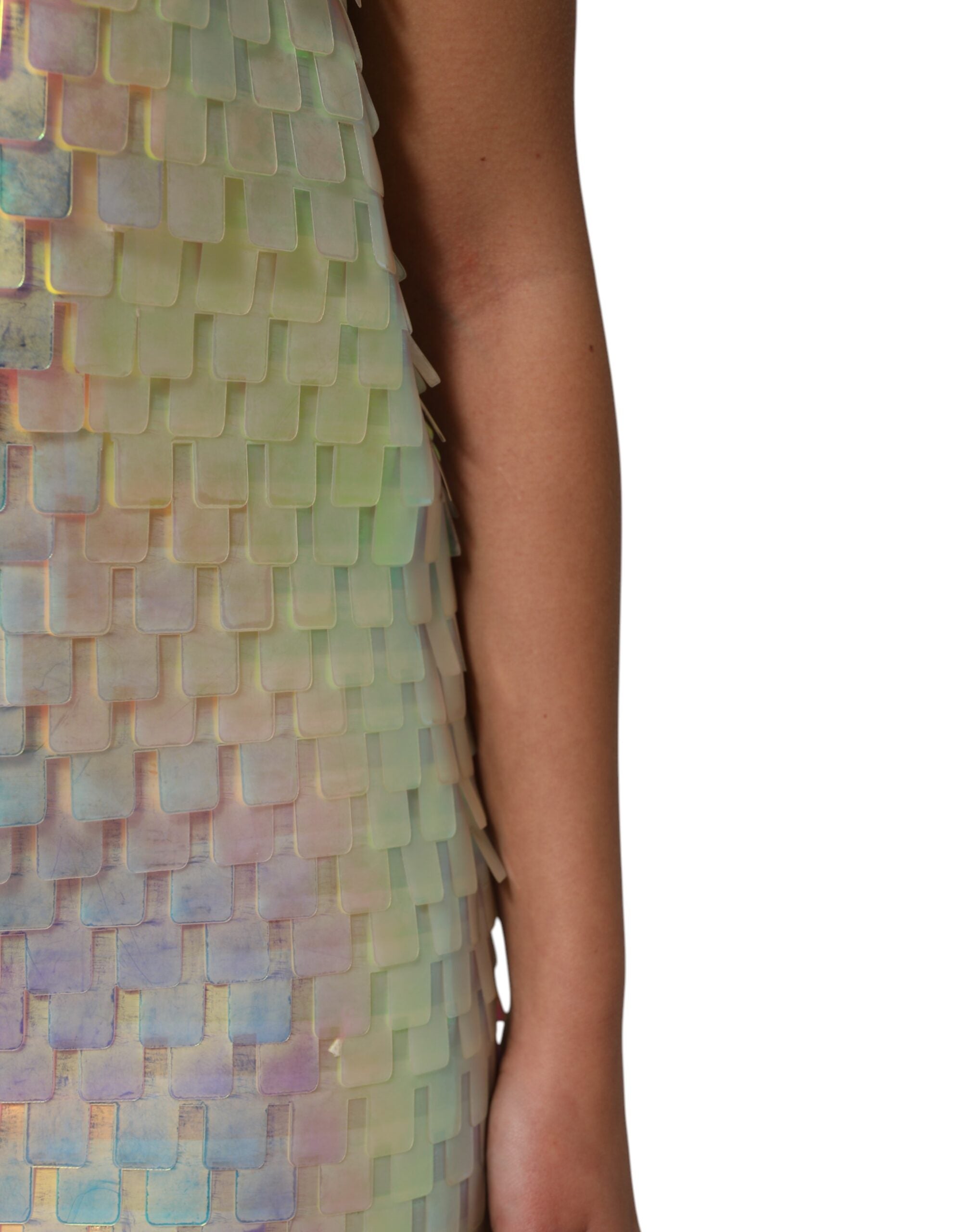 Multicolor Sequin Holographic Mini Dress