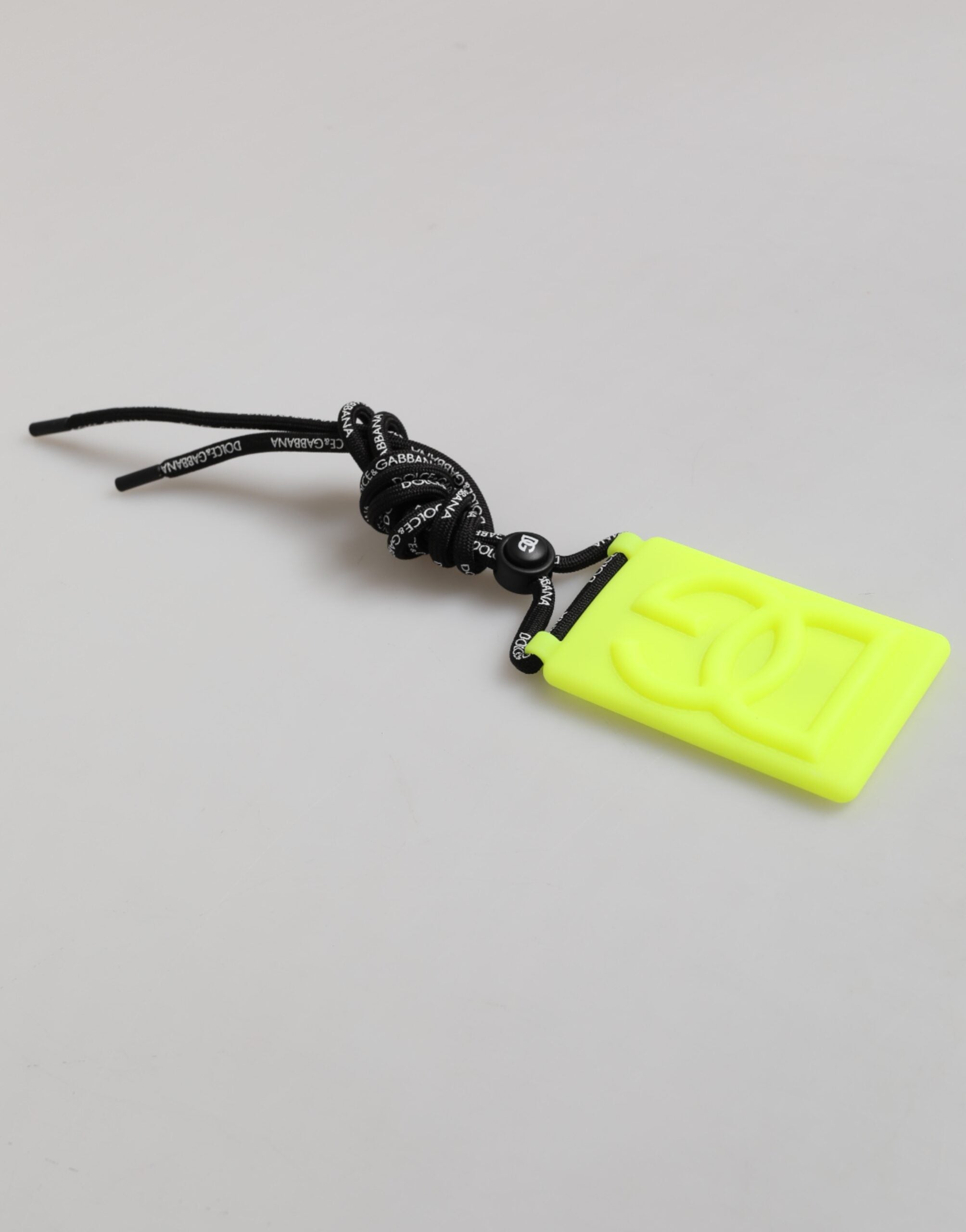 Yellow Green Rubber DG Embossed Adjustable Badge Holder