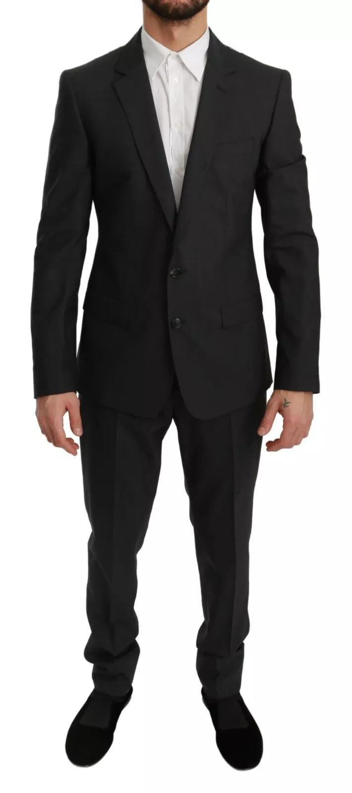 Slim Fit MARTINI Wool Gray Suit