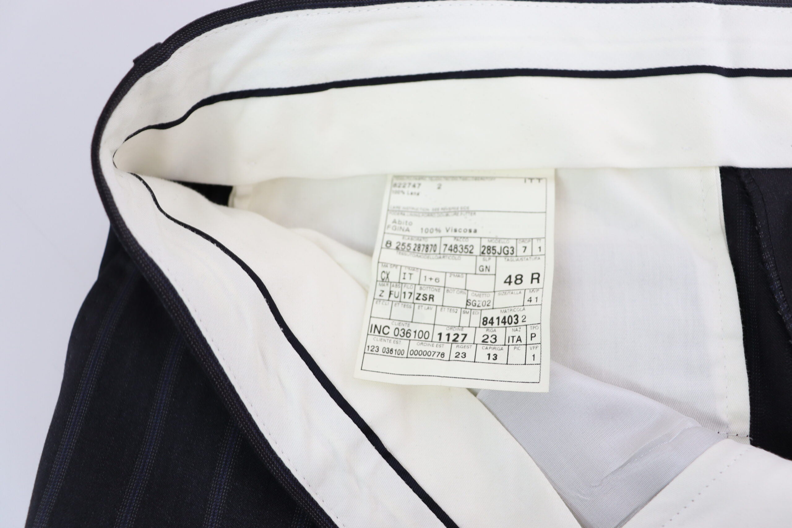 Gray Wool Blend Formal Trousers Pants