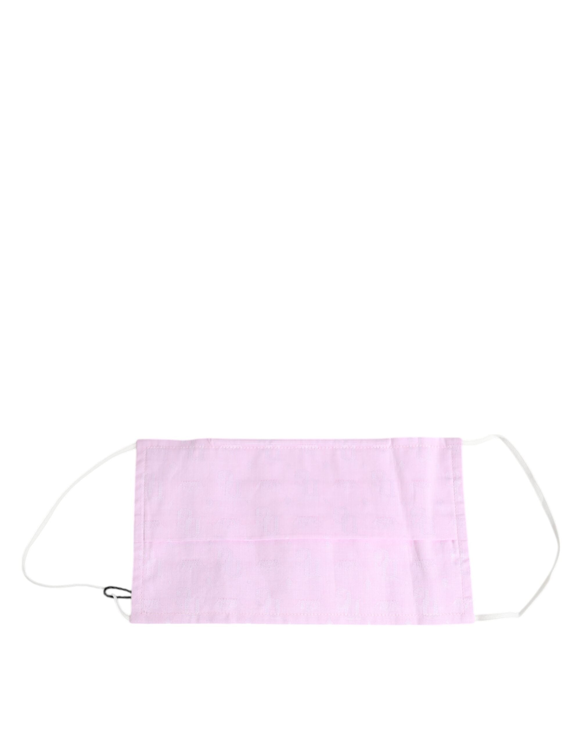 Pink Cotton Logo Elastic Ear Strap Face Mask