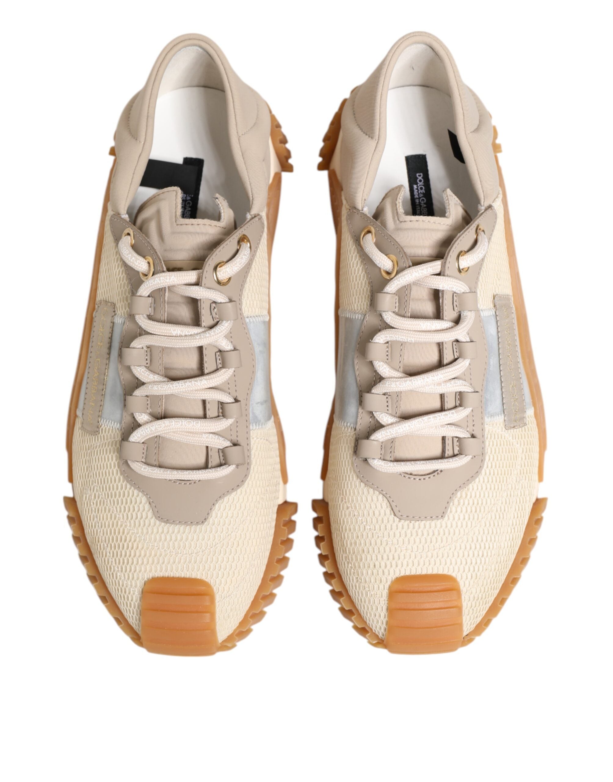 Beige Lace Up Low Top NS1 Men Sneakers Shoes