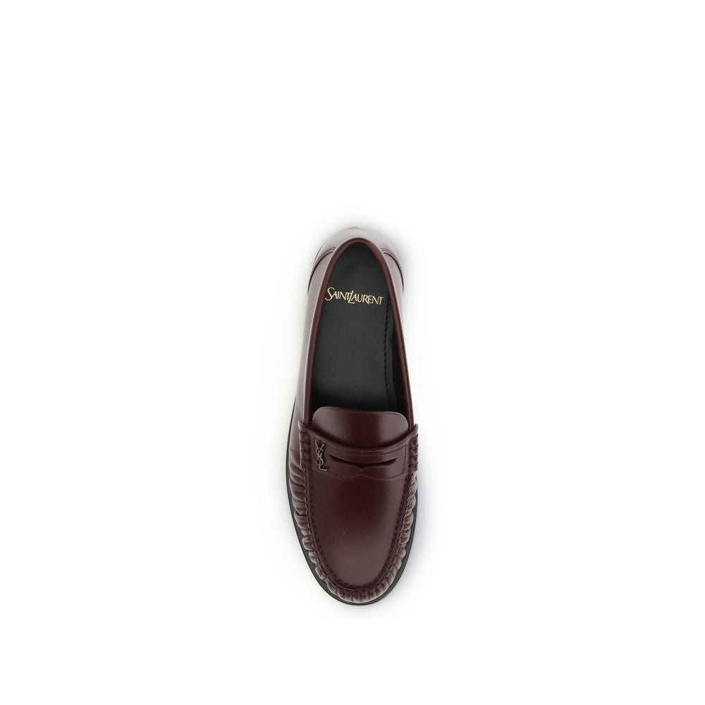 Brown Calf Leather Bos Taurus Slip-On Loafers