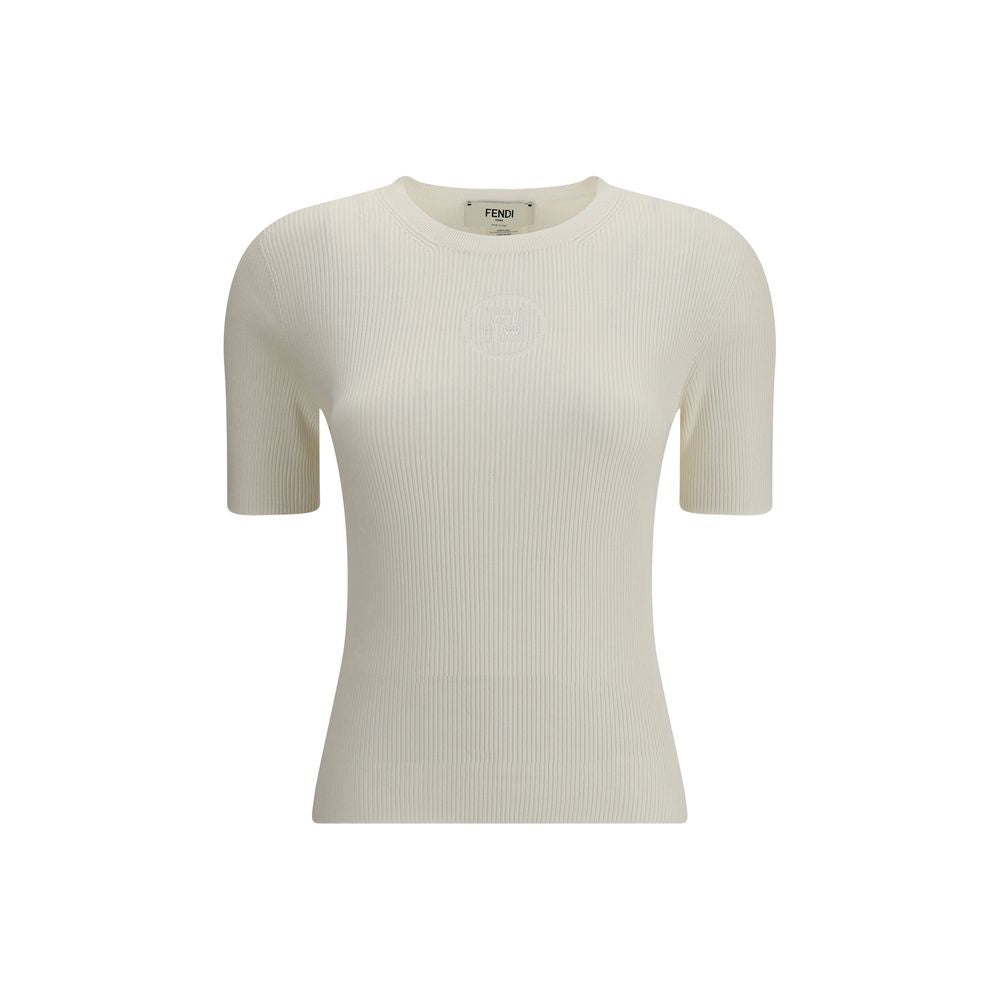 White Silk T-Shirt
