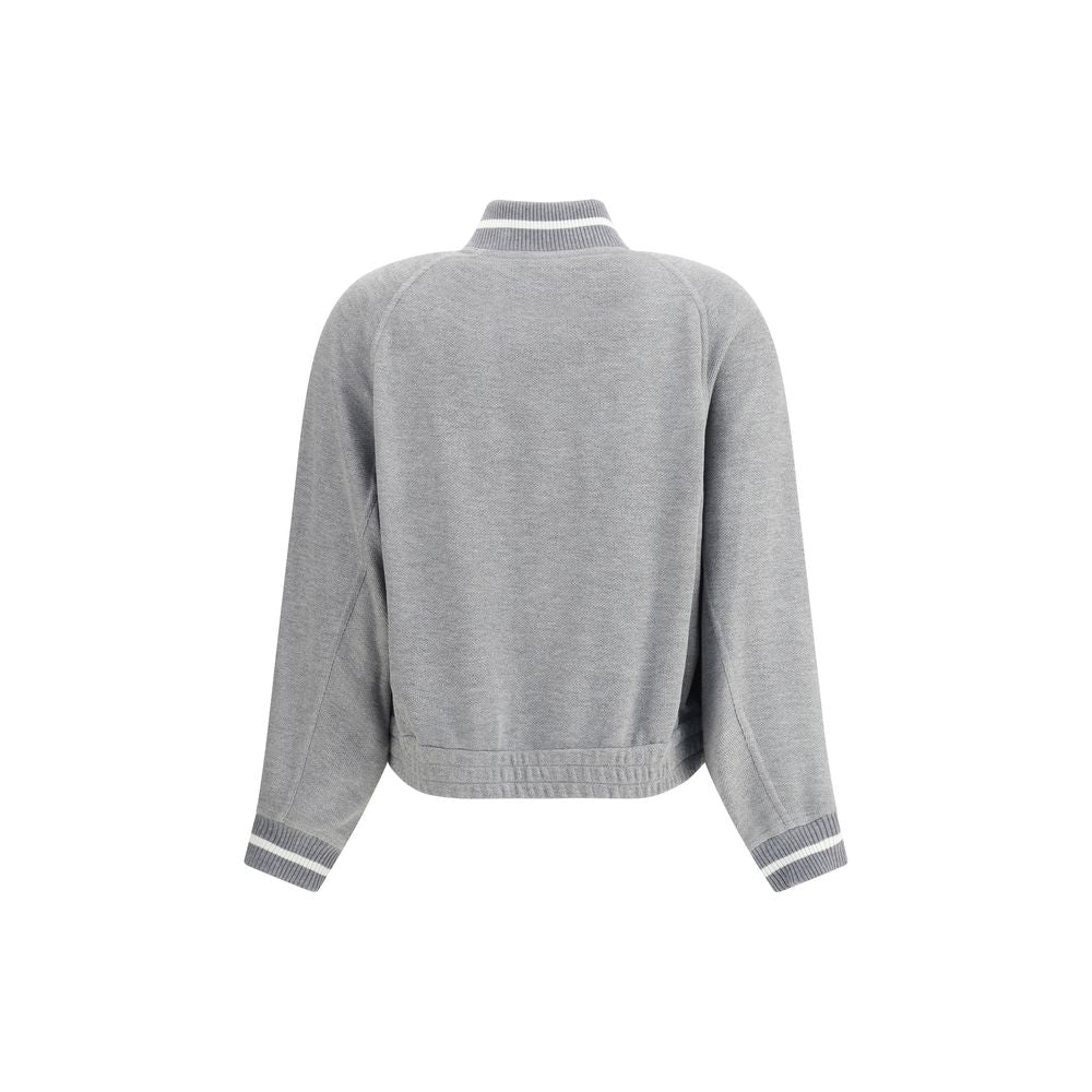 Gray Viscose Sweatshirt