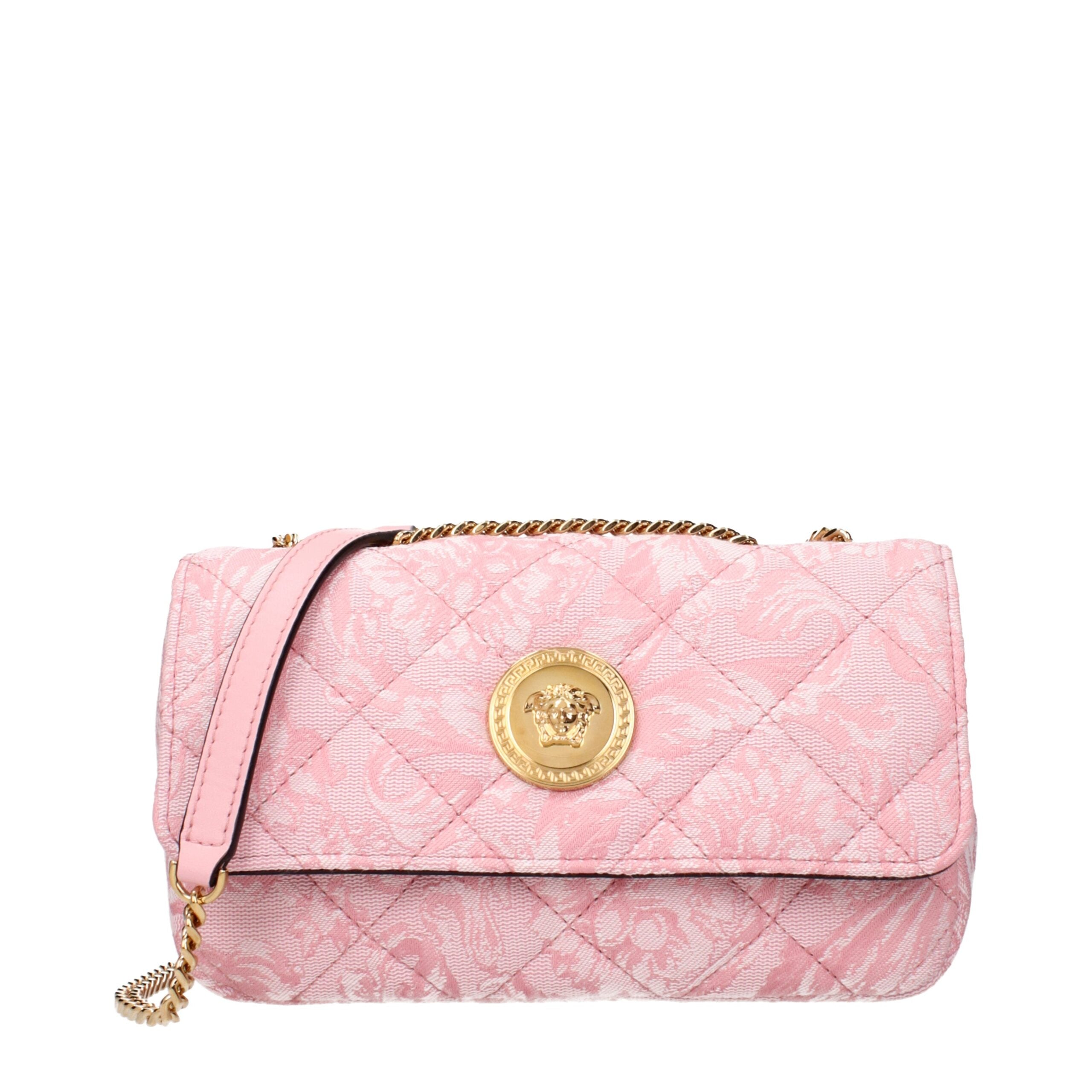 Pink Fabric Shoulder Bag
