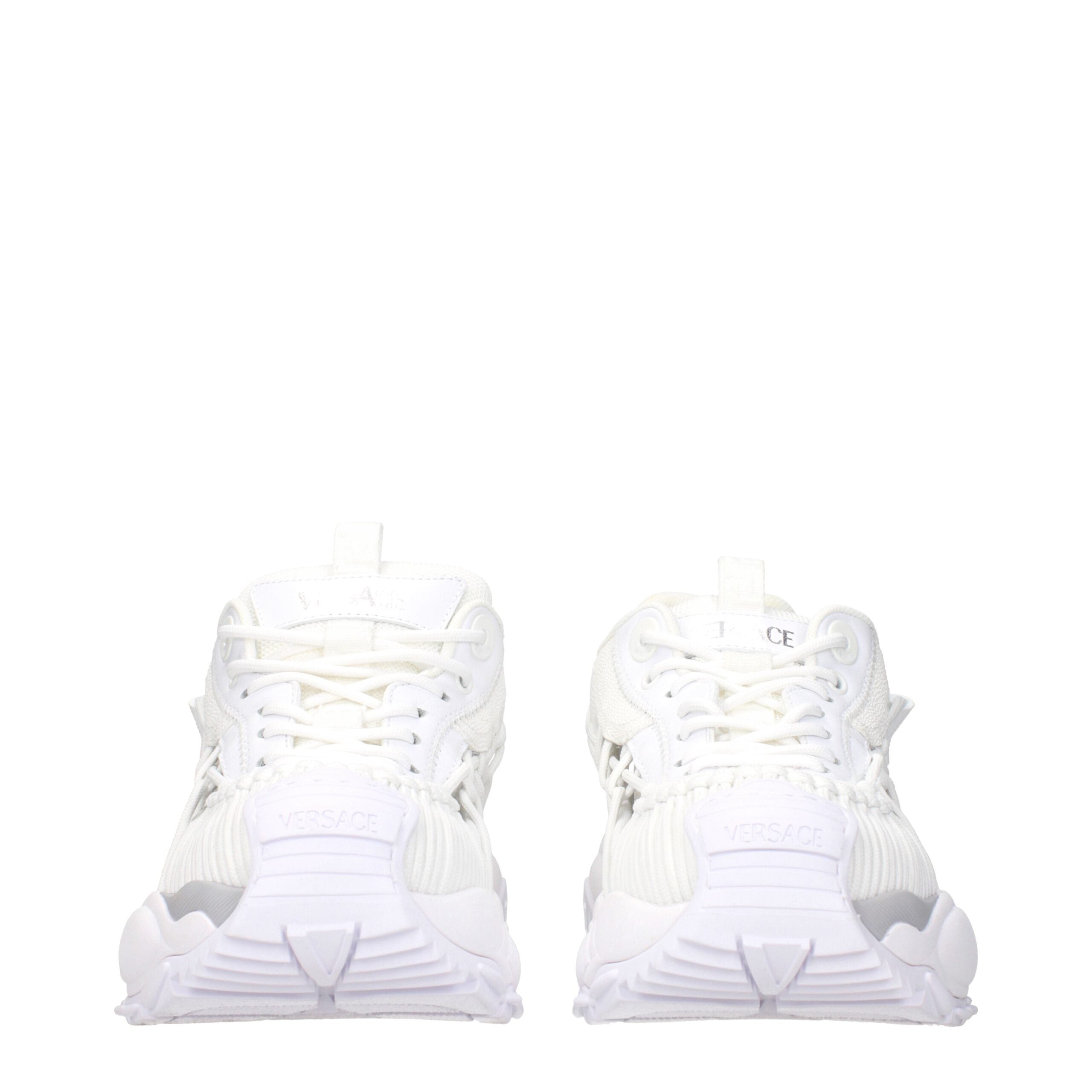 White Leather Athletic Sneakers