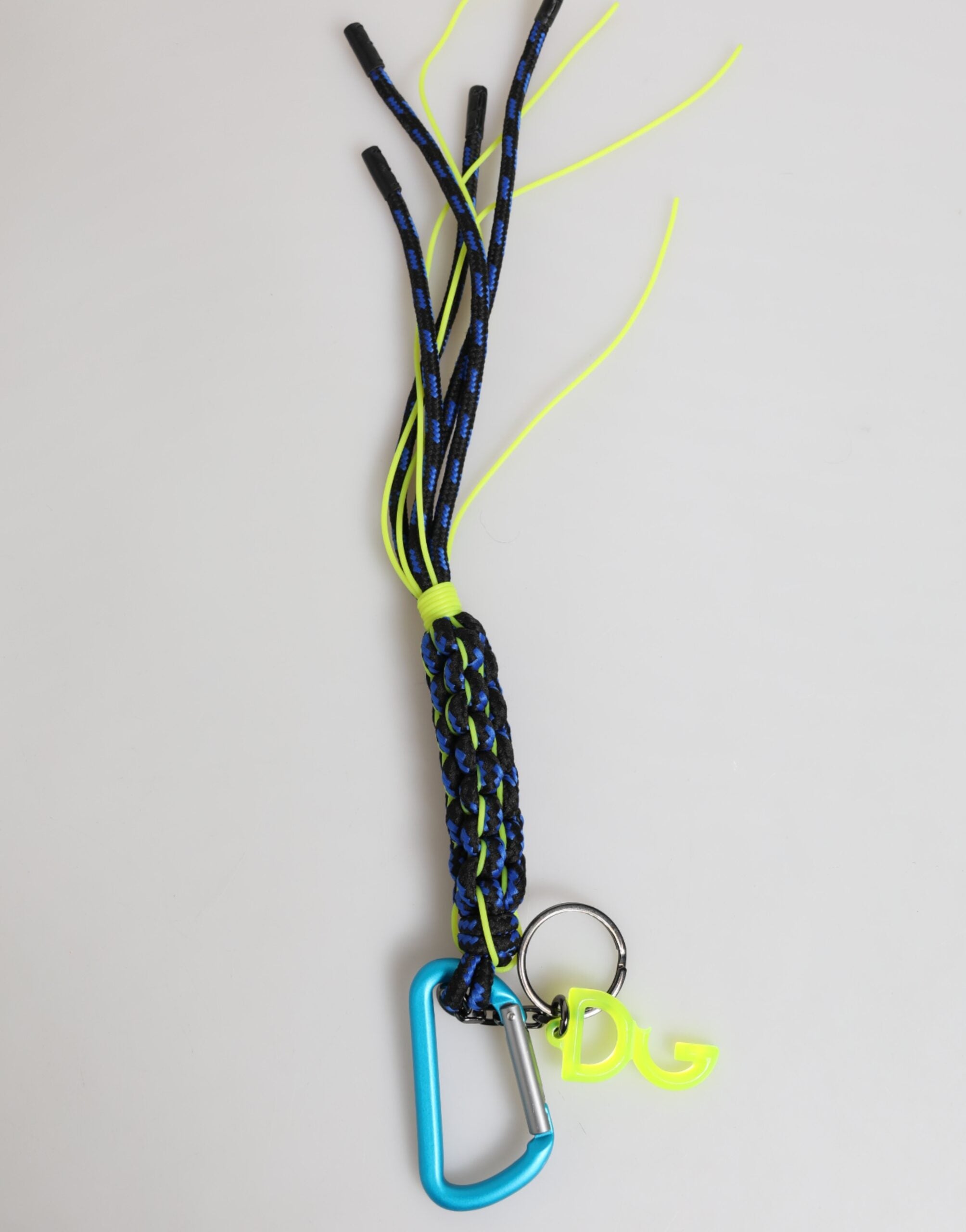 Multicolor Polyester Tape String DG Logo Keychain Keyring