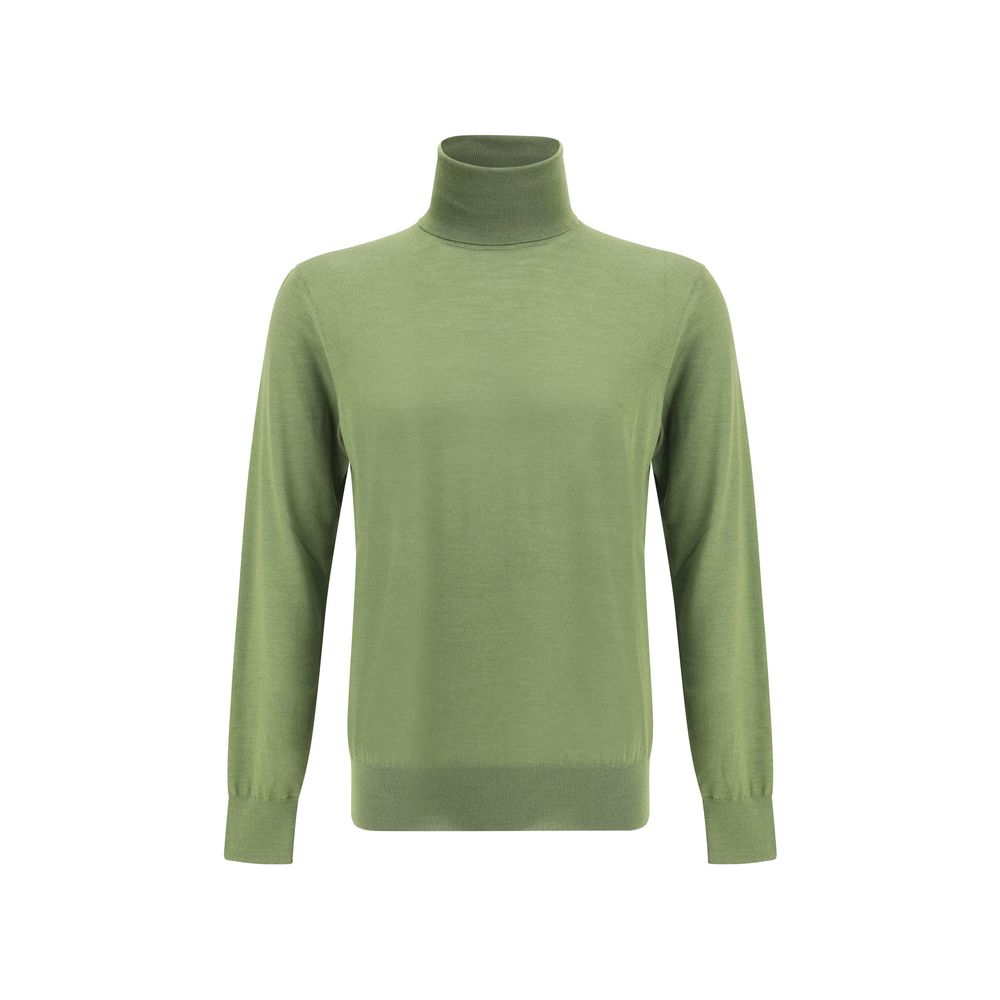 Green Wool Turtleneck