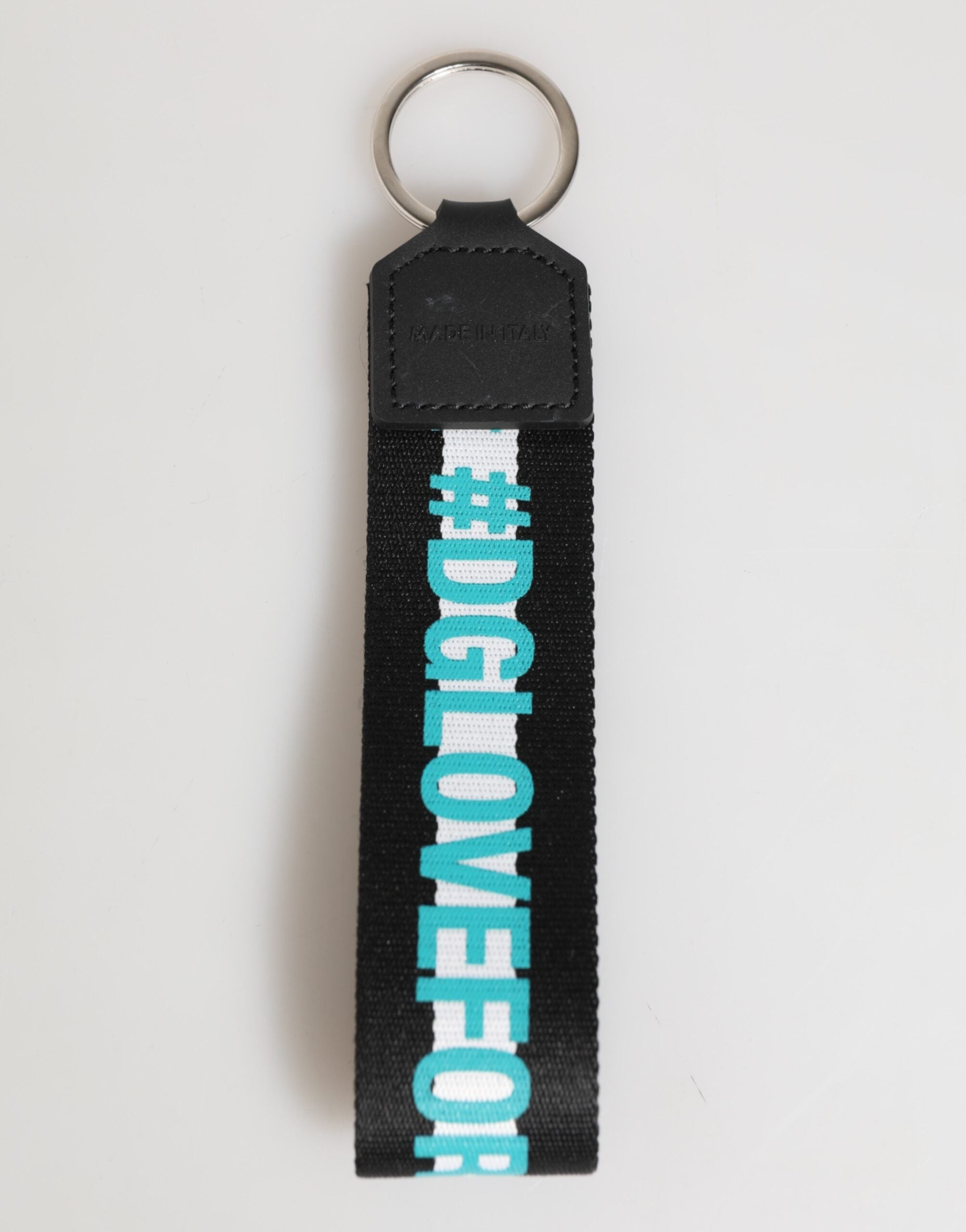 Multicolor Logo Polyester Brass Holder Keychain Keyring