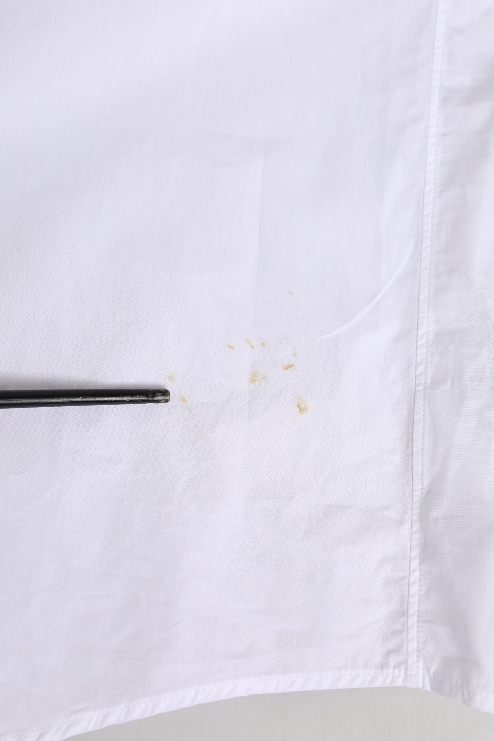 White Cotton Crown Collar GOLD Formal Shirt