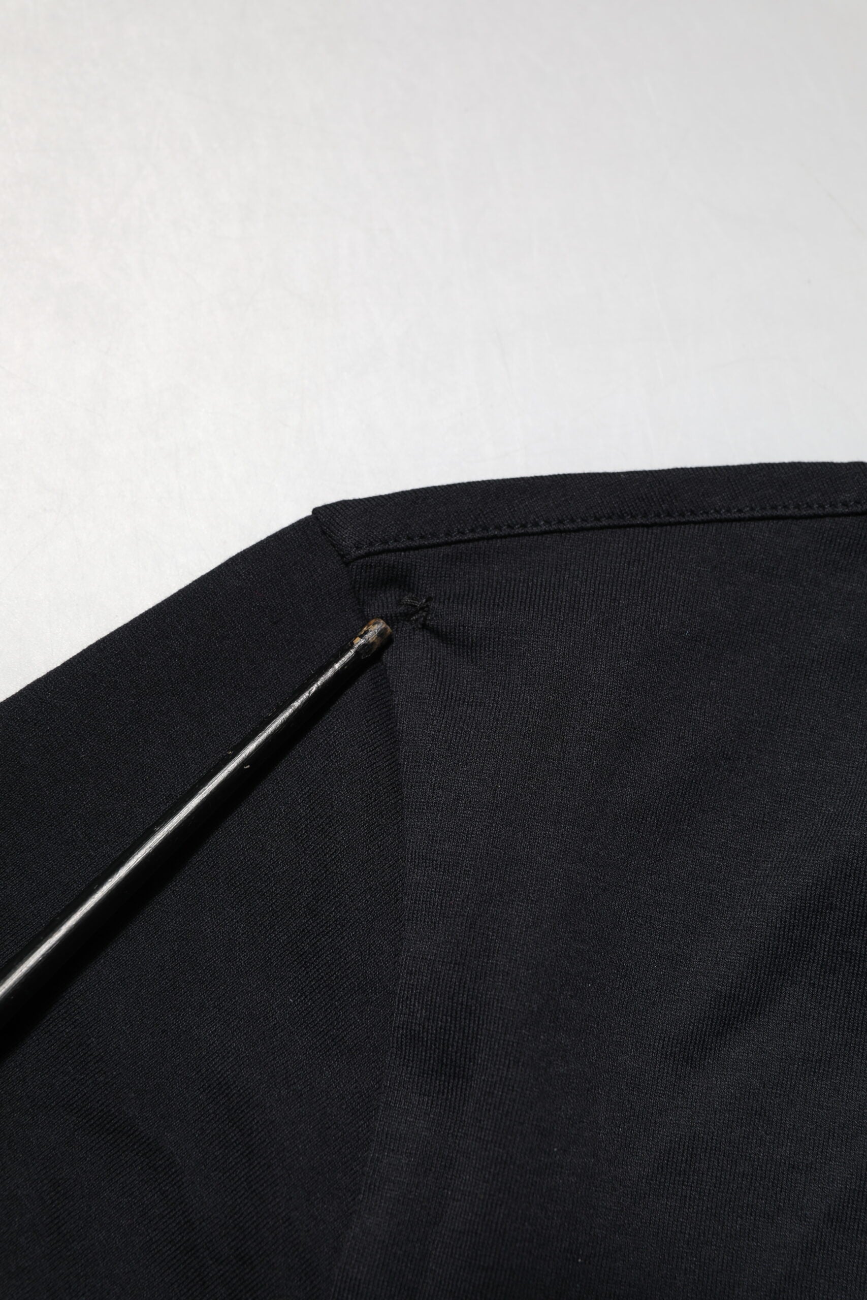 Black Cotton Plain V-Neck Men Shirt T-shirt