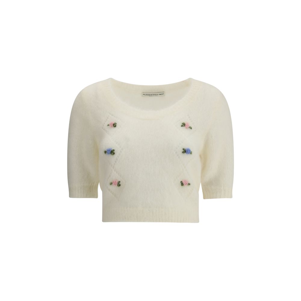 White Mohair Sweatshirt