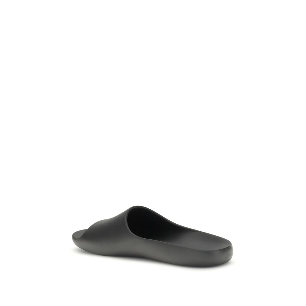 Black Rubber Slippers