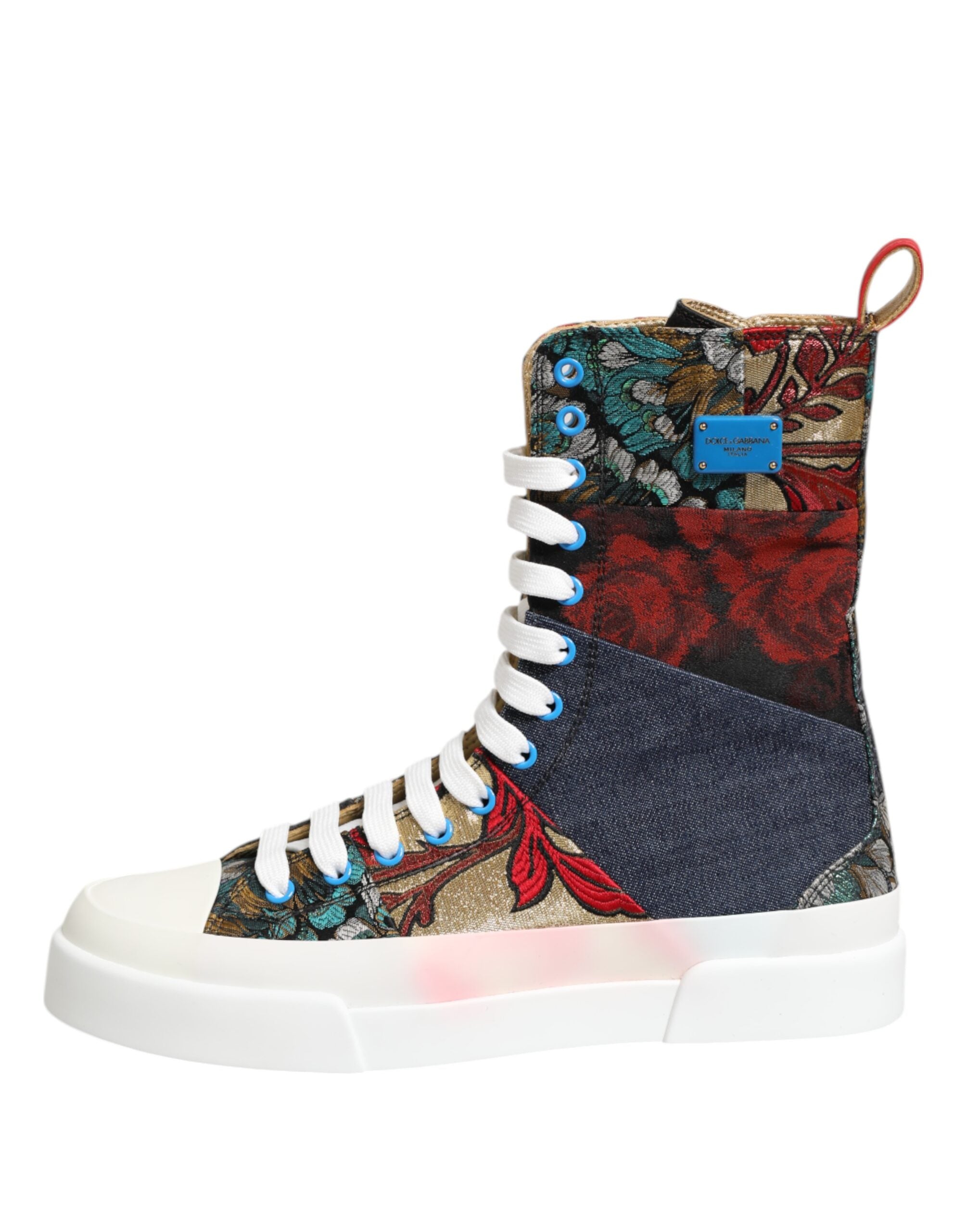 Multicolor Patchwork High Top Sneakers Shoes
