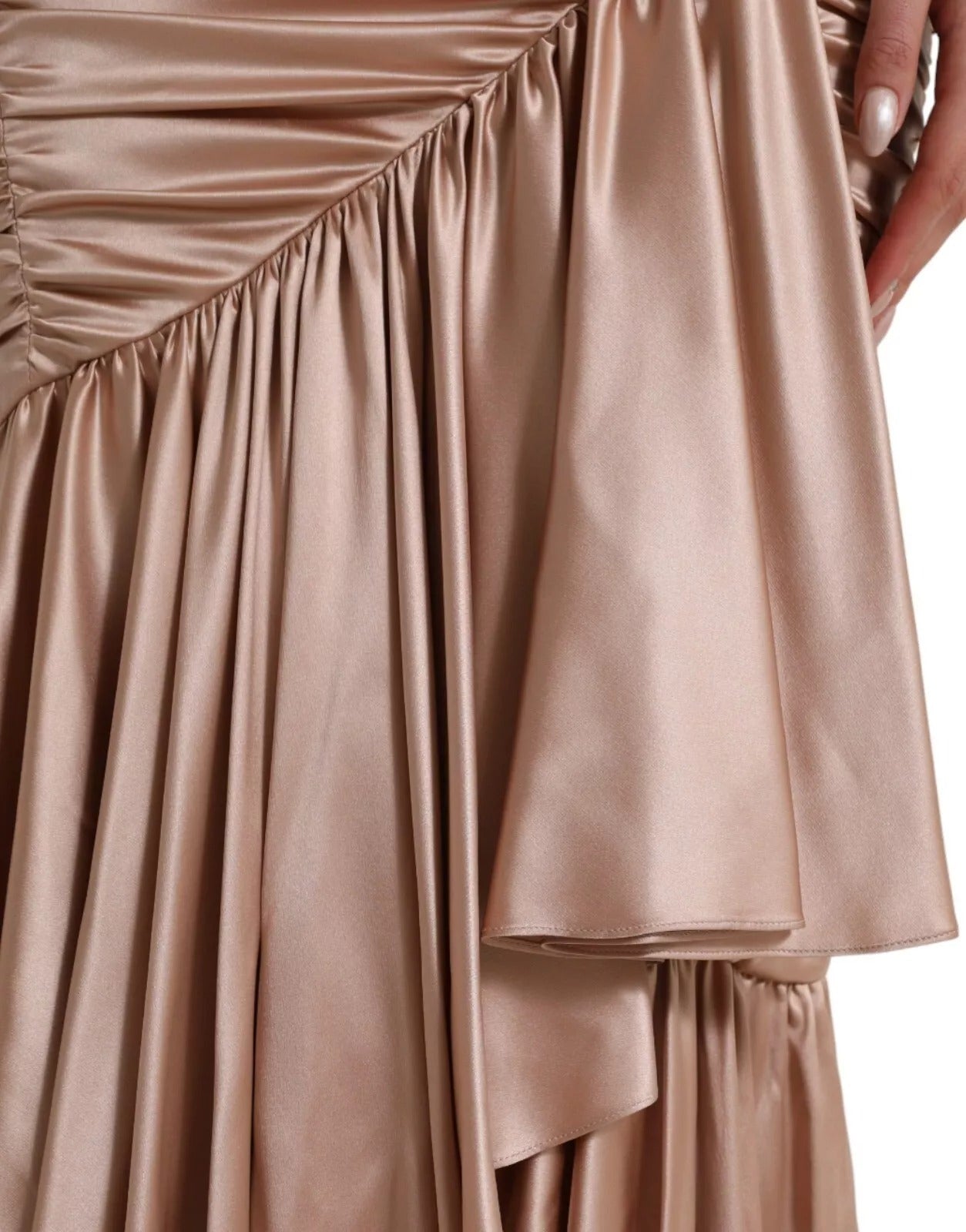 Pink Silk Stretch Sheath Mermaid Gown Dress