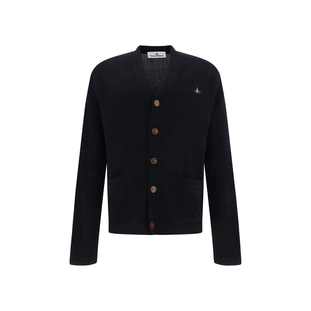 Black Cotton Cardigan