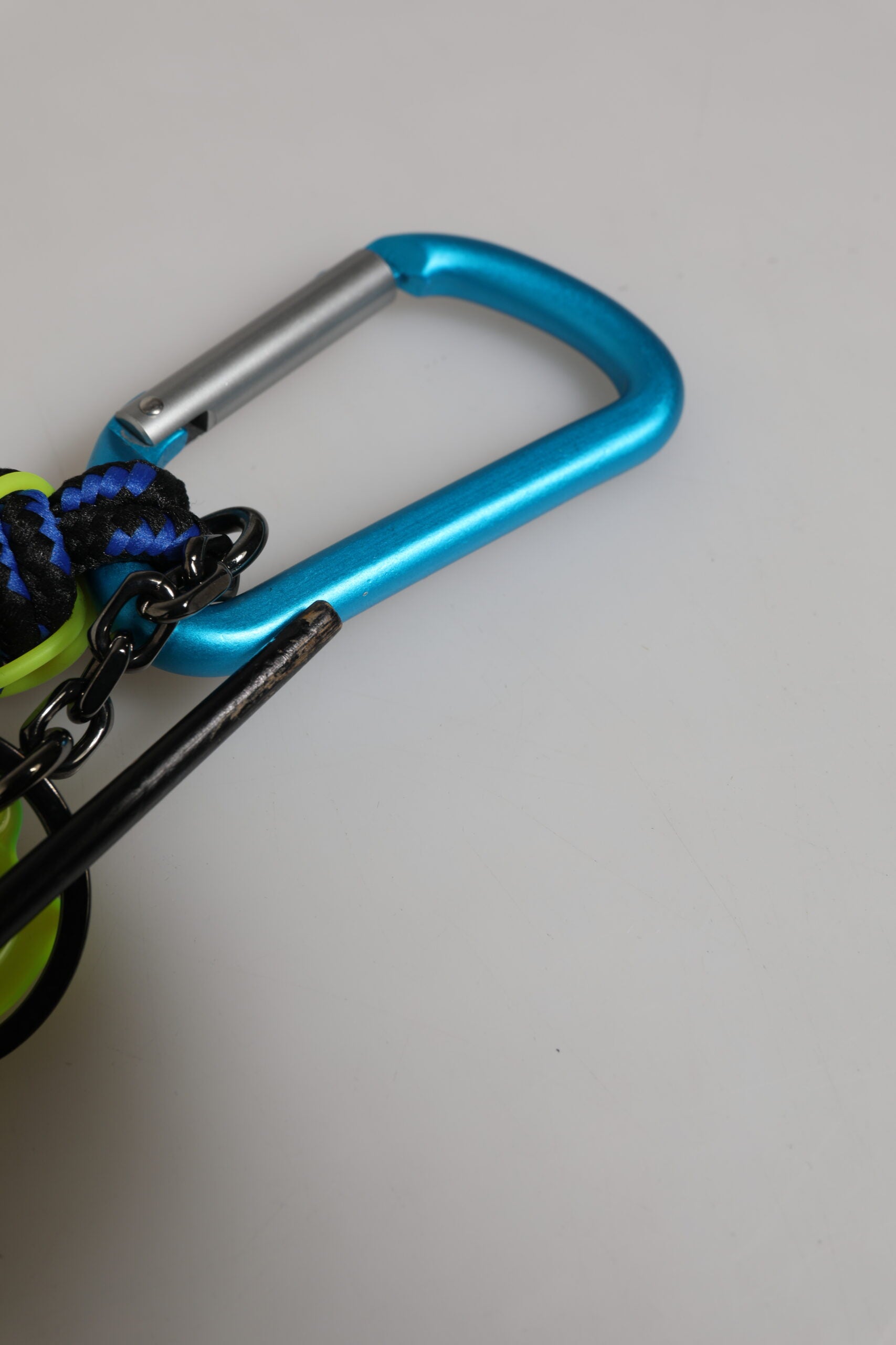 Multicolor Polyester Tape String DG Logo Keychain Keyring