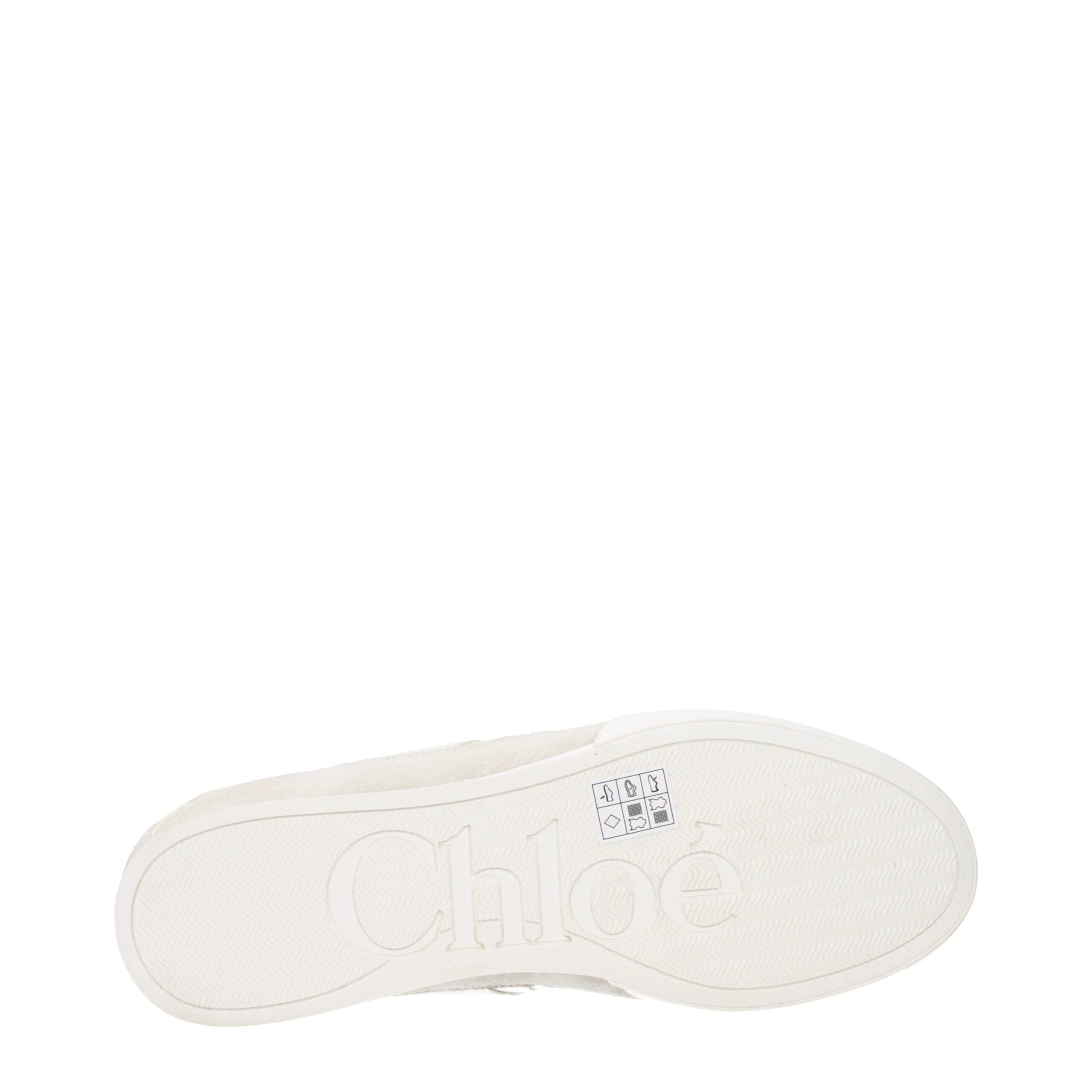 White Fabric Low Top Sneakers