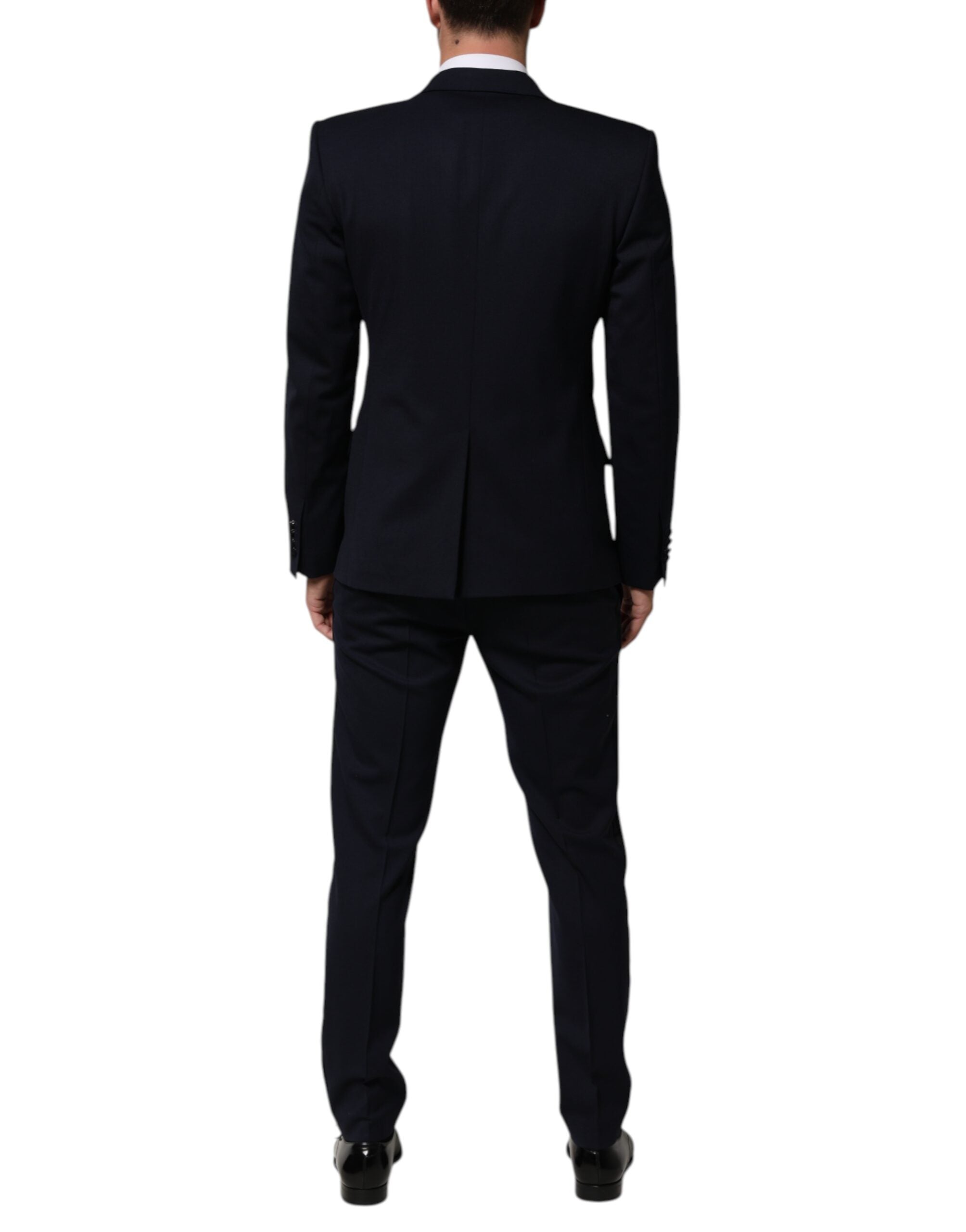 Black Wool 3 Piece Slim Fit Formal Men Suit