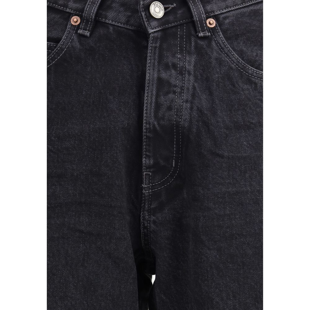 Black Cotton Slim Fit Jeans