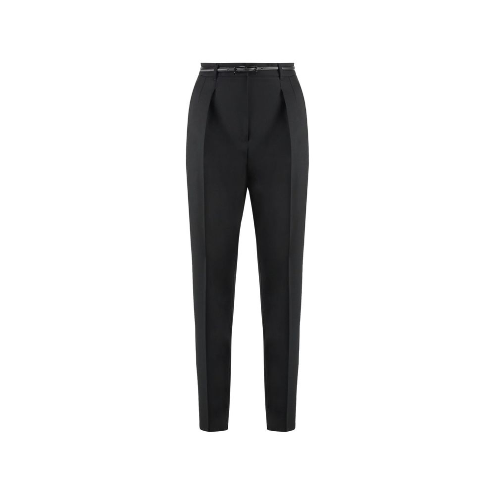 Black Elastane Dress Pants
