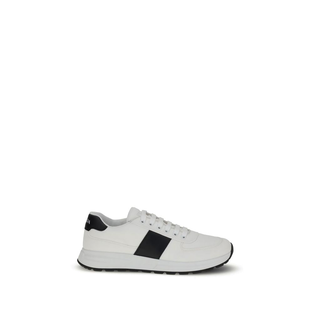 White Calf Leather Bos Taurus Low Top Sneakers