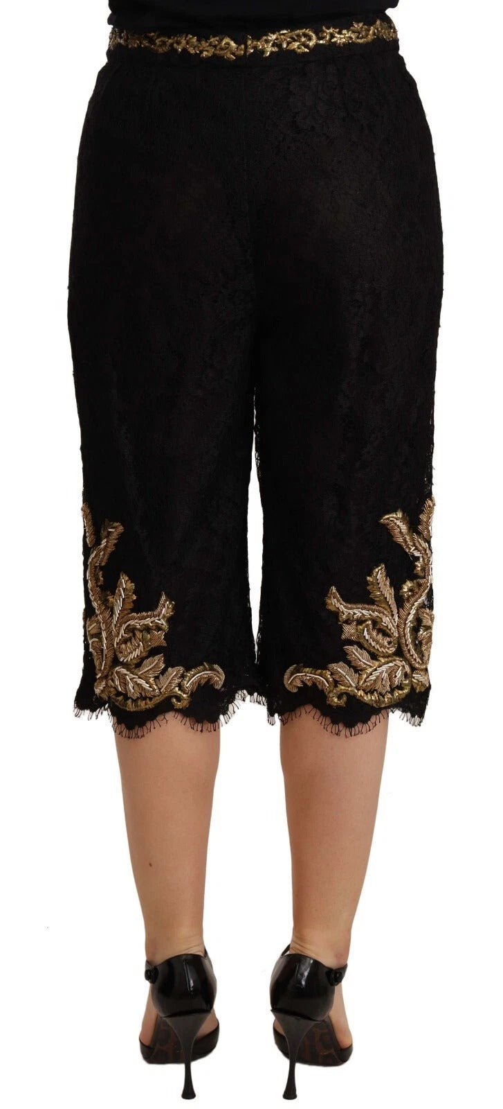 Black Lace Gold Baroque SPECIAL PIECE Shorts