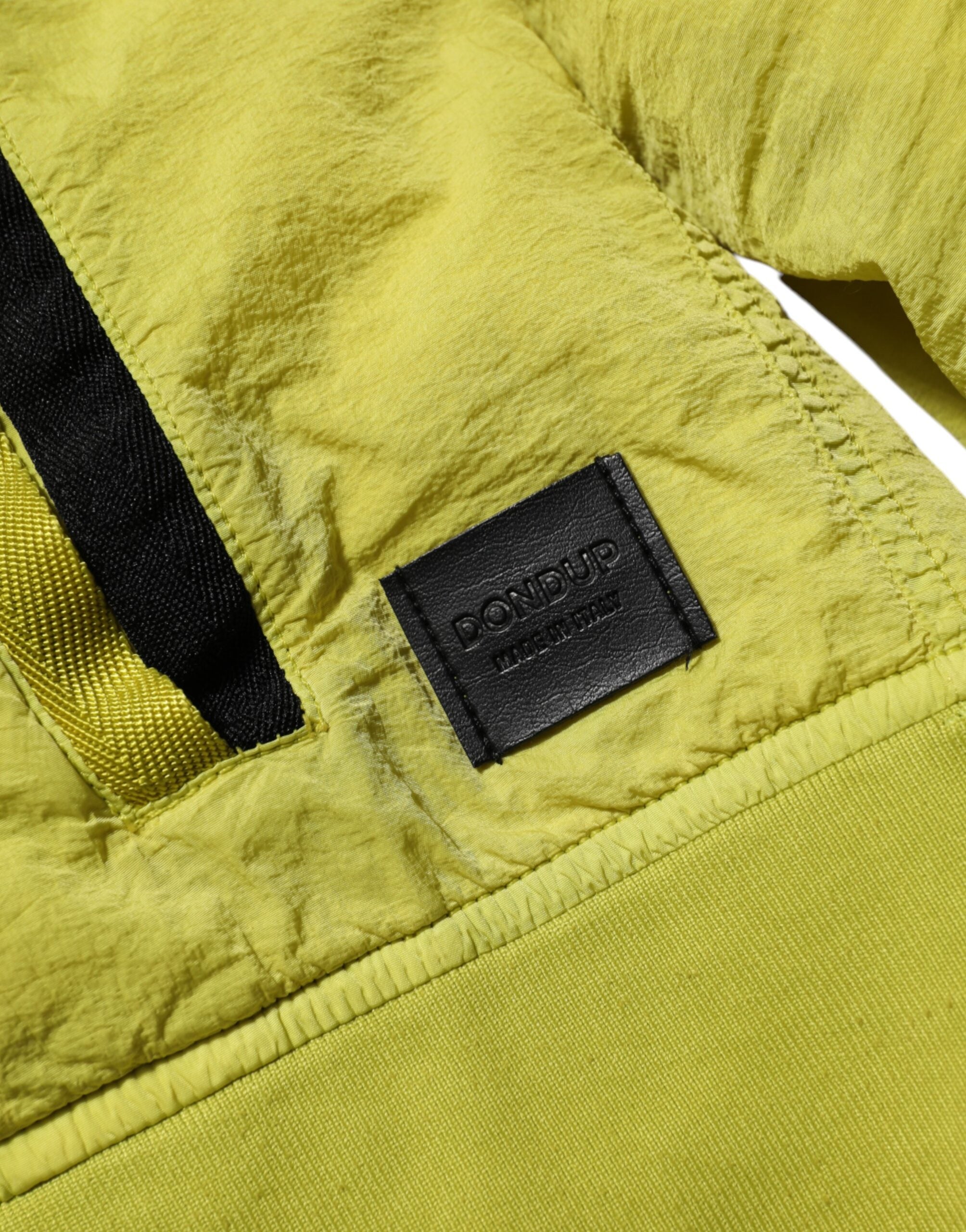 Yellow Polyamide Zipper Bomber Women’s Jacket