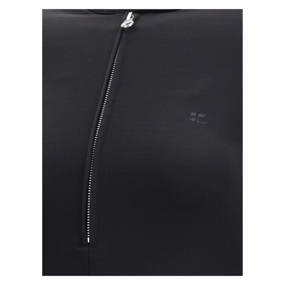 Black Viscose Casual Dress