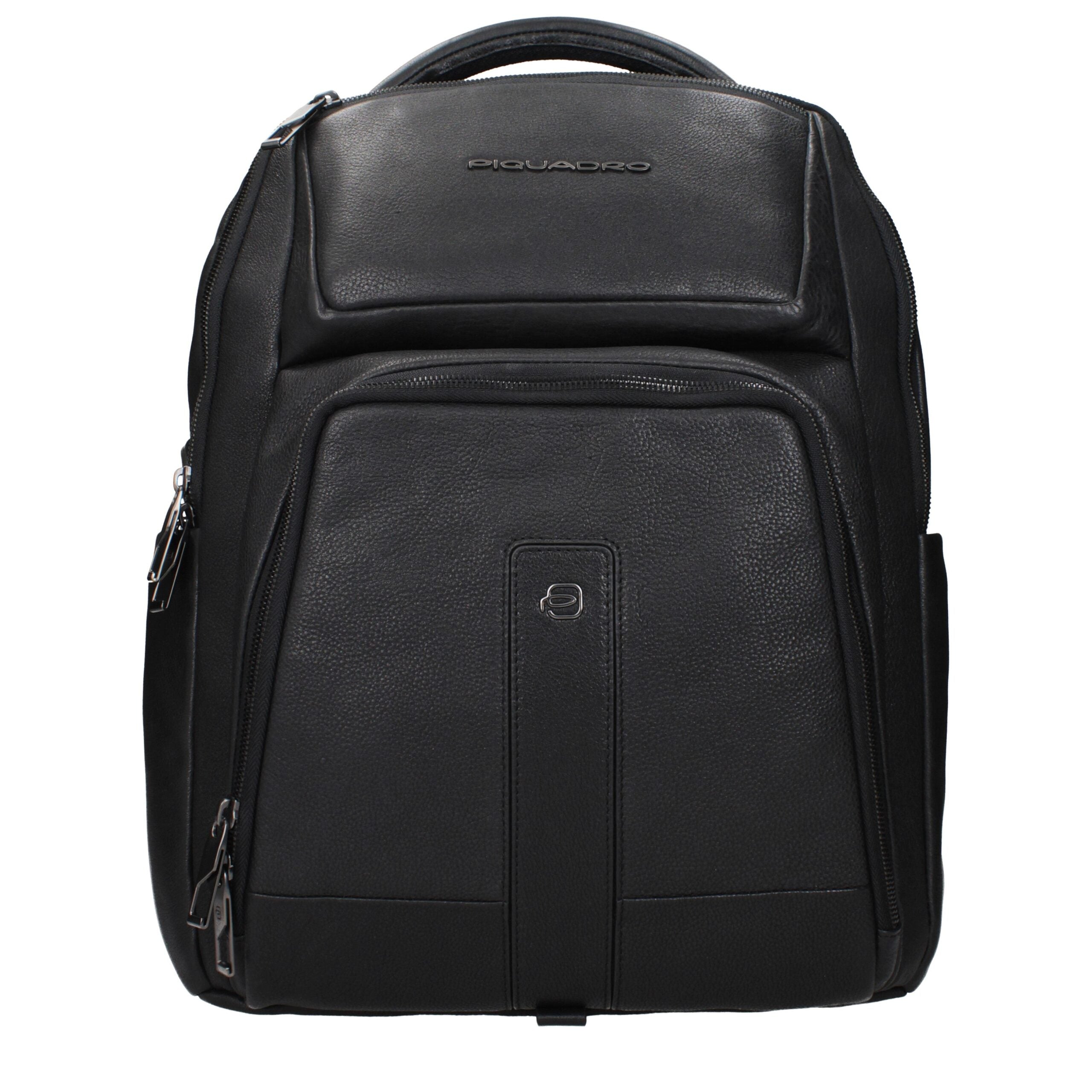 Black Leather Backpack