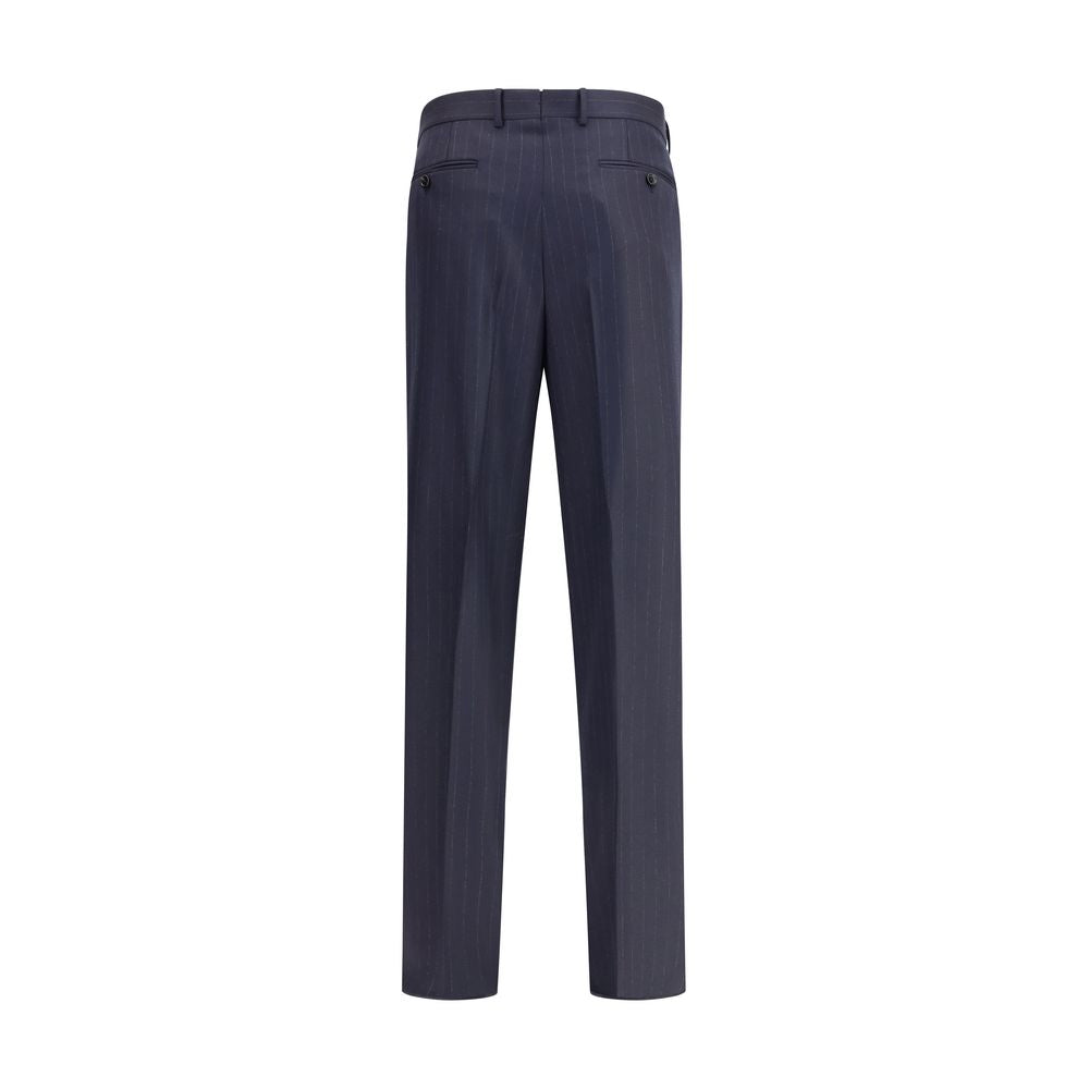 Blue Wool Dress Pants