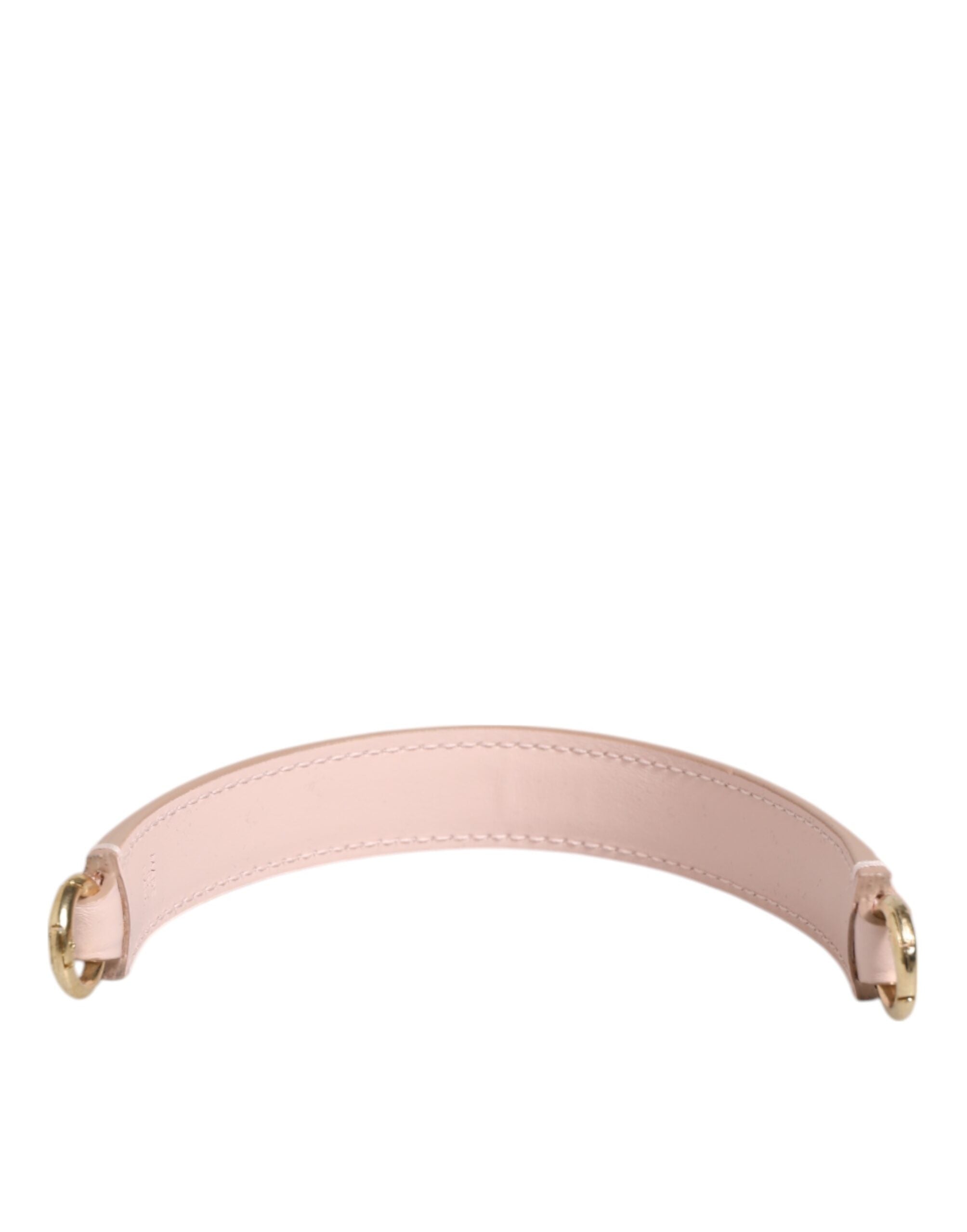 Strap Pink Leather Gold Tone Big Bag Handle Shoulder Strap